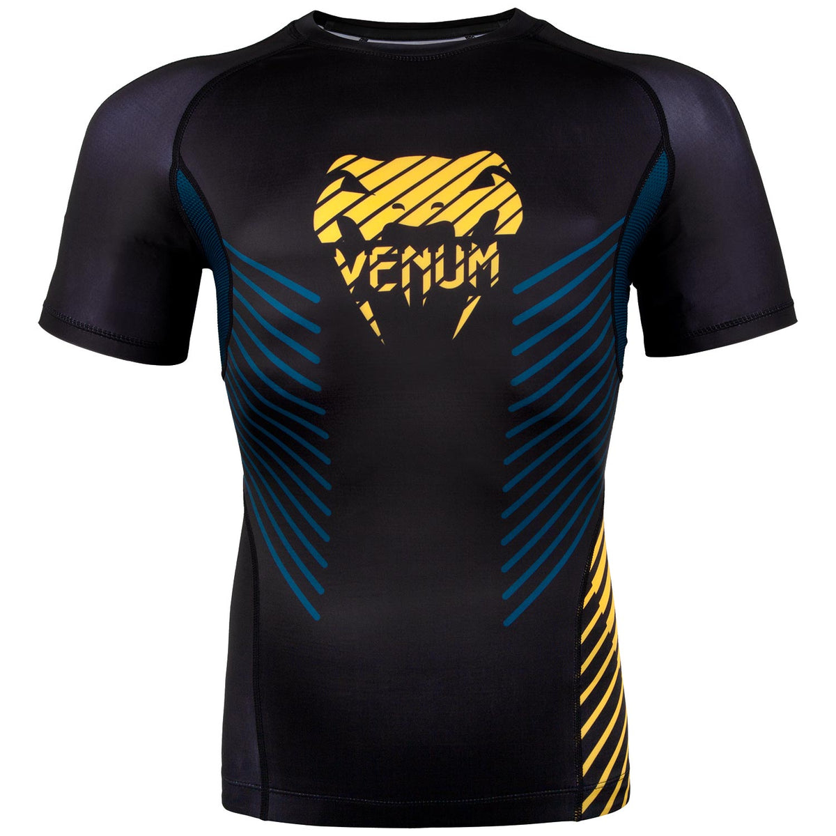 Rashguard Venum Plasma - Manches courtes - Noir/Jaune