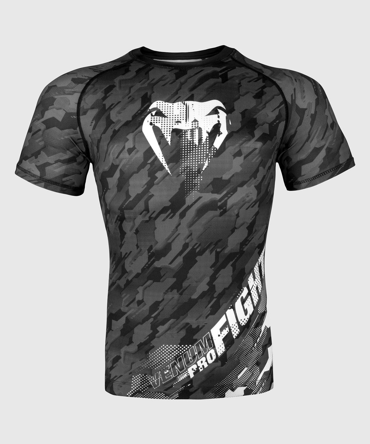 Venum Tecmo Rashguard - Kurzarm - Grau