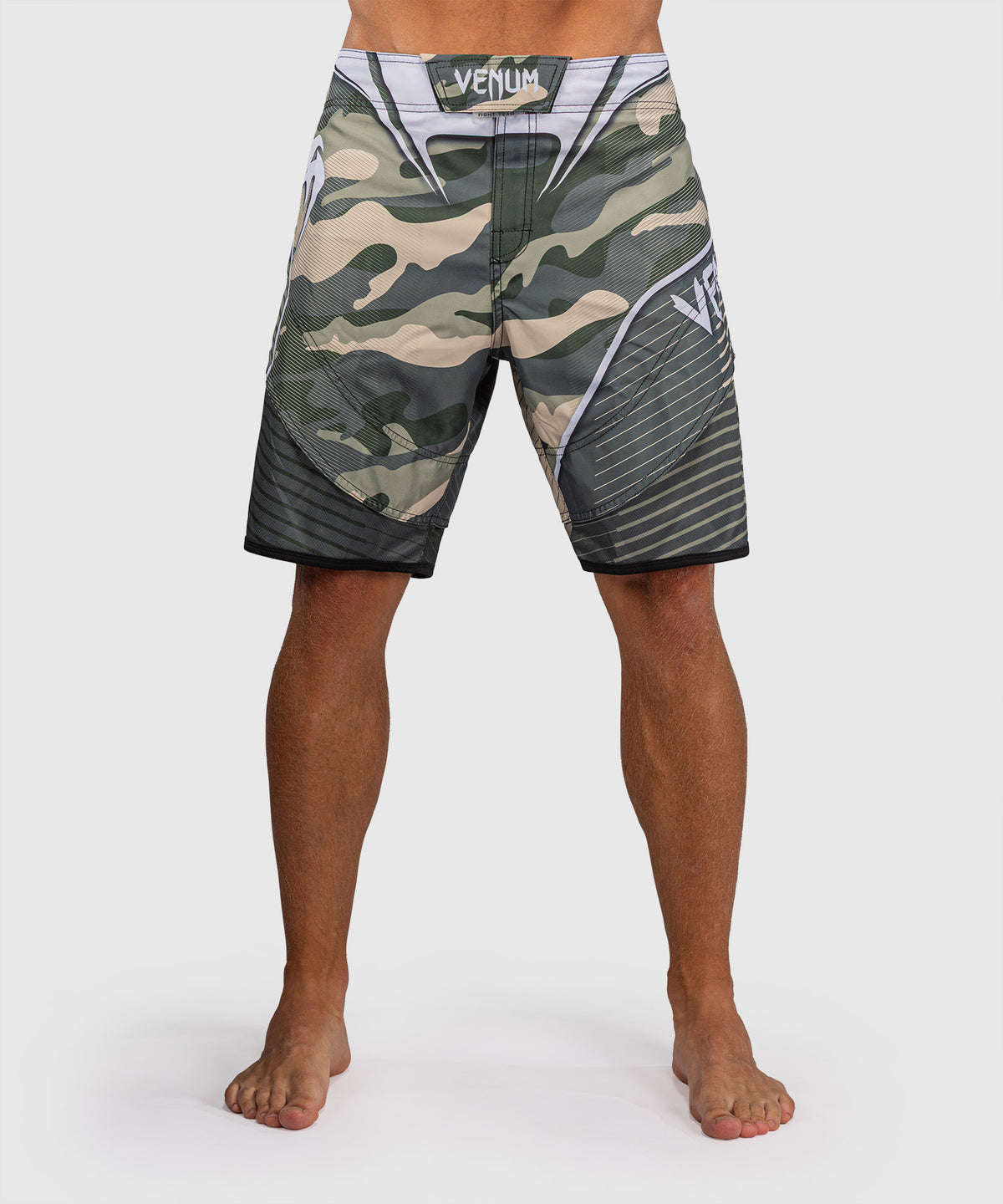 Venum Camo Hero Pantaloncini da Combattimento - Kaki/Bianco Sporco