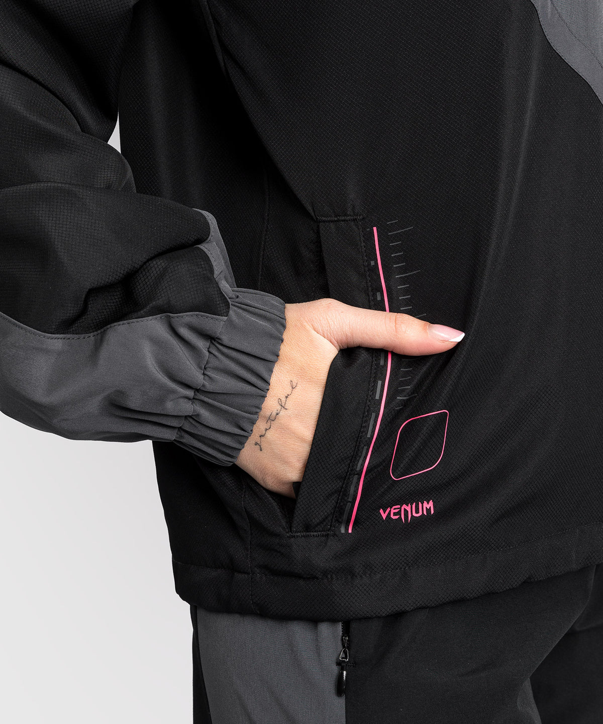 Venum Tactical XT Damen-Trainingsjacke - Schwarz/Sturmgrau