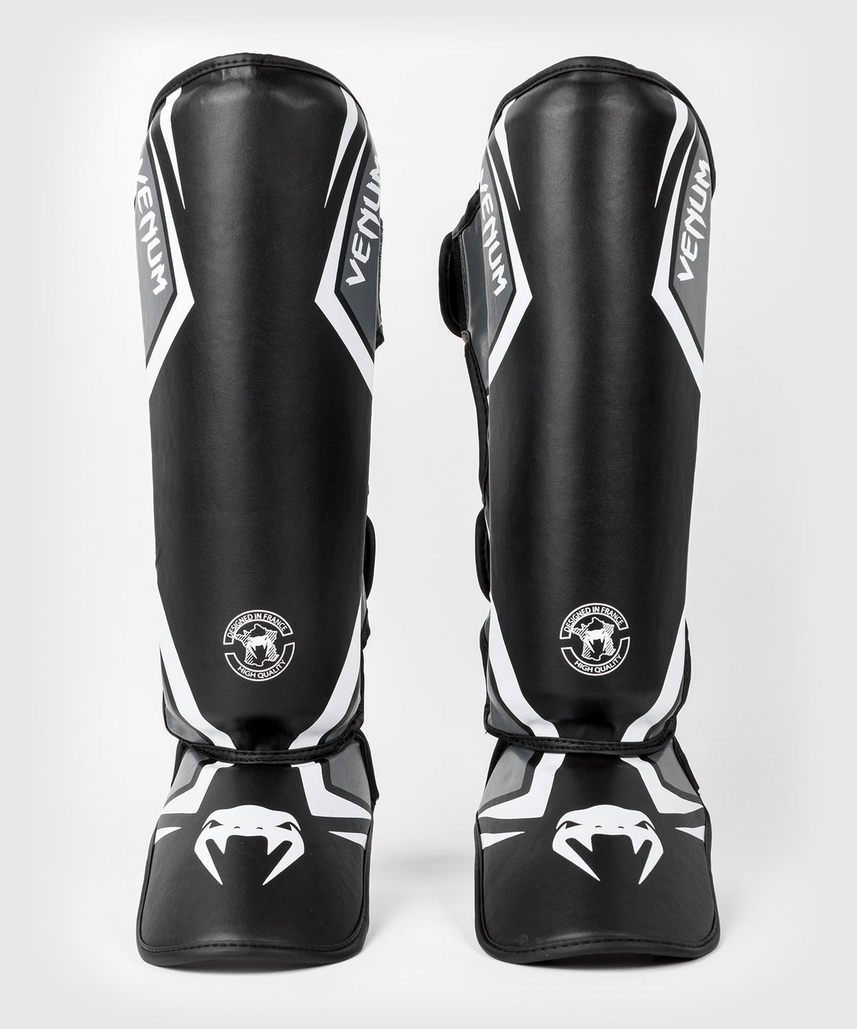 Venum Contender 2.0 Schienbeinschützer - Schwarz/Grau/Weiß