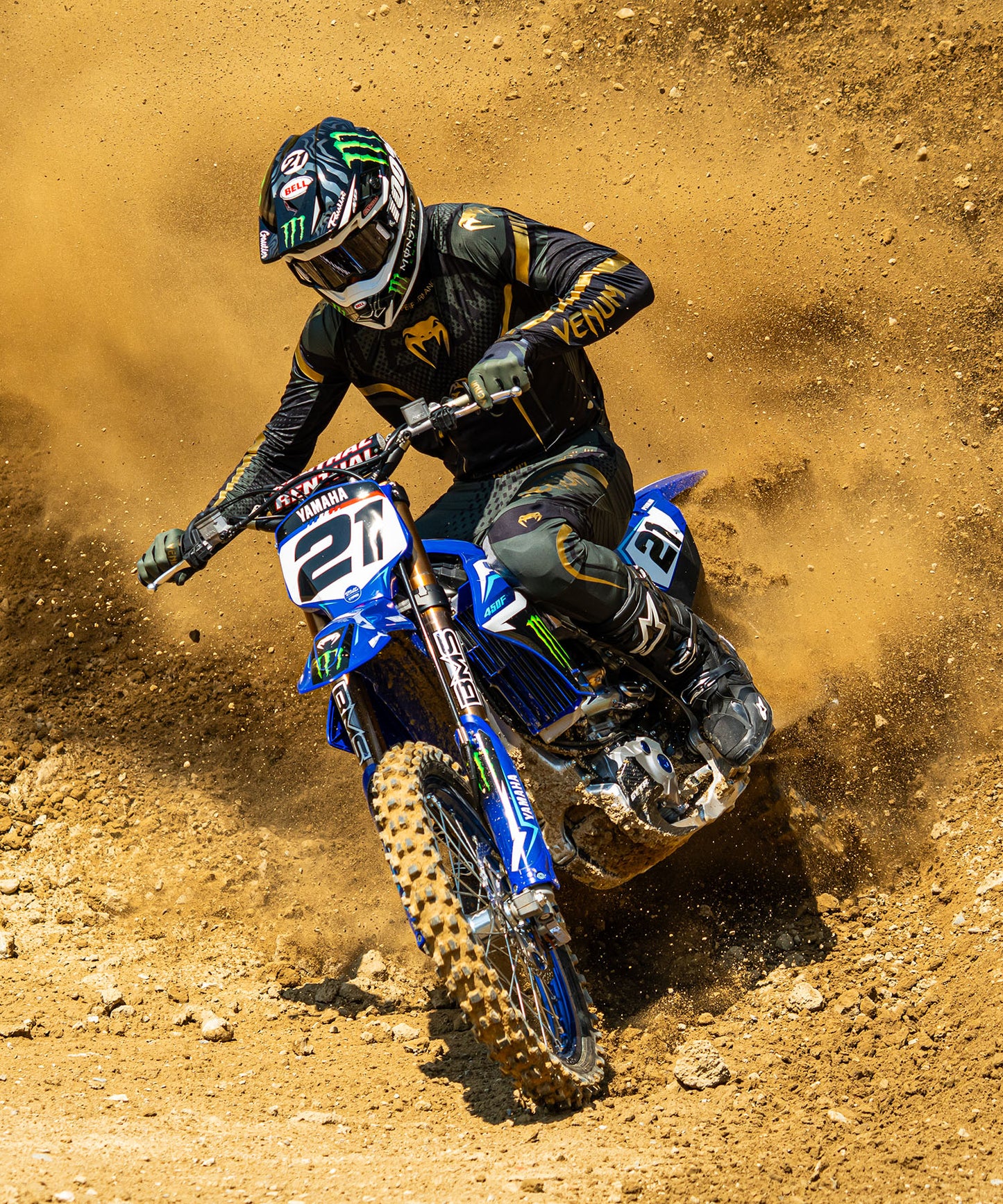 Venum MX Challenger Jersey - Black/Green/Gold