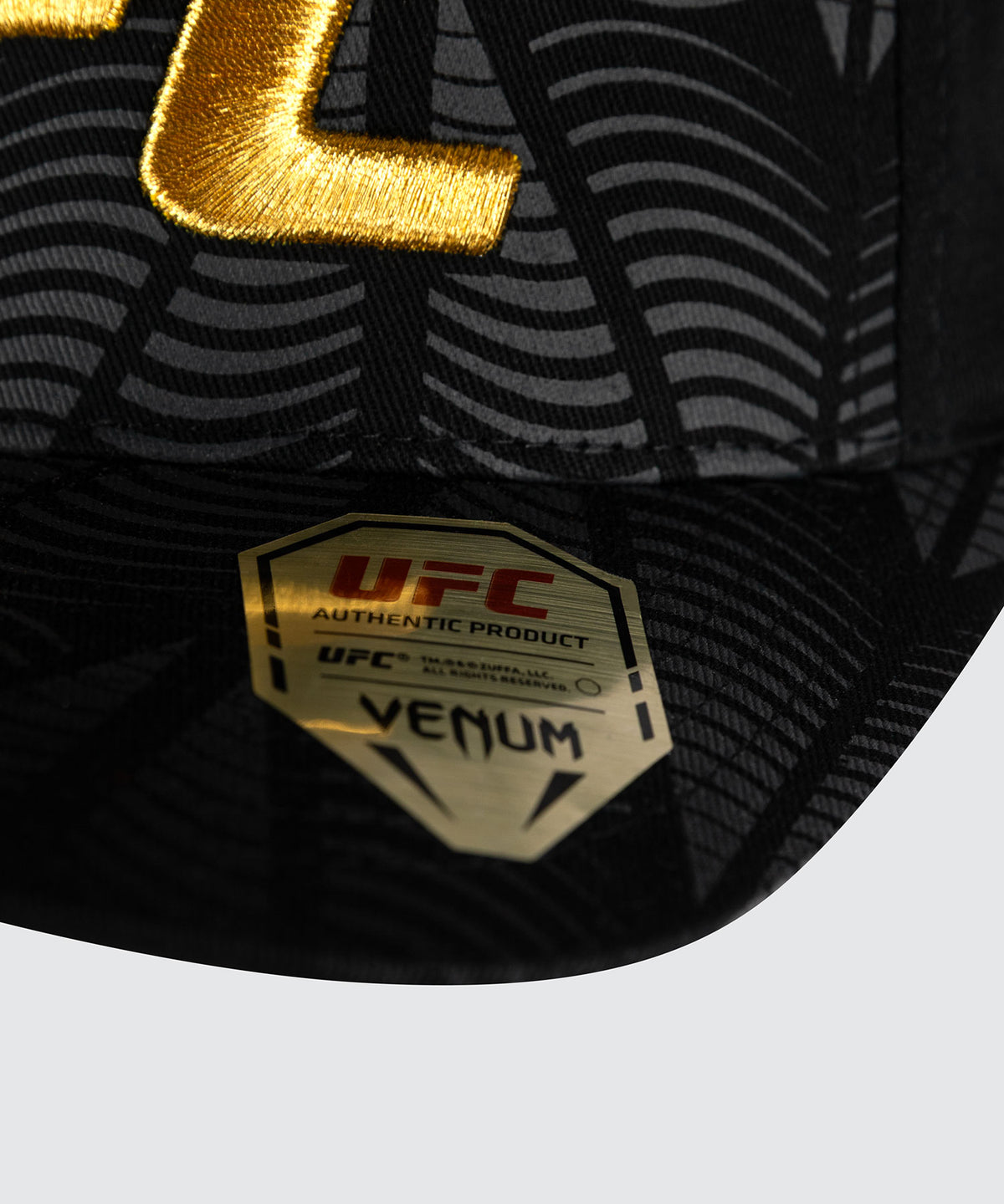 UFC Zenith by Venum Authentic Fight Night Gorra - Negro/Dorado
