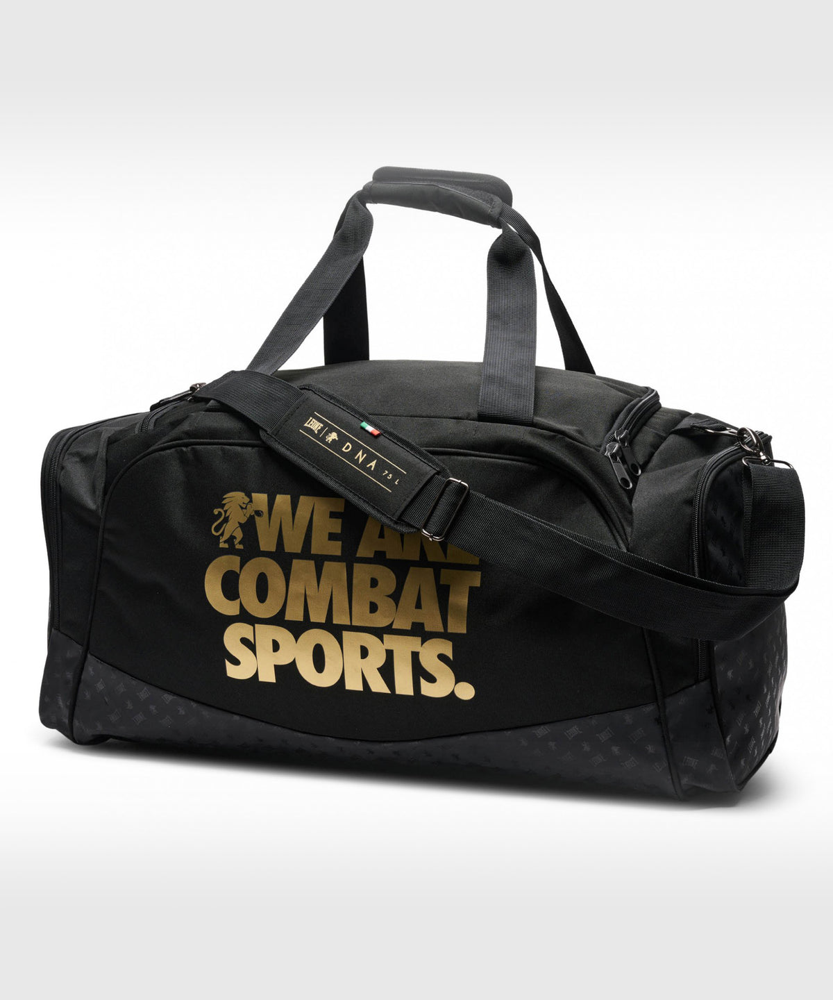 Leone DNA Bolsa de Deporte – Negro/Dorado