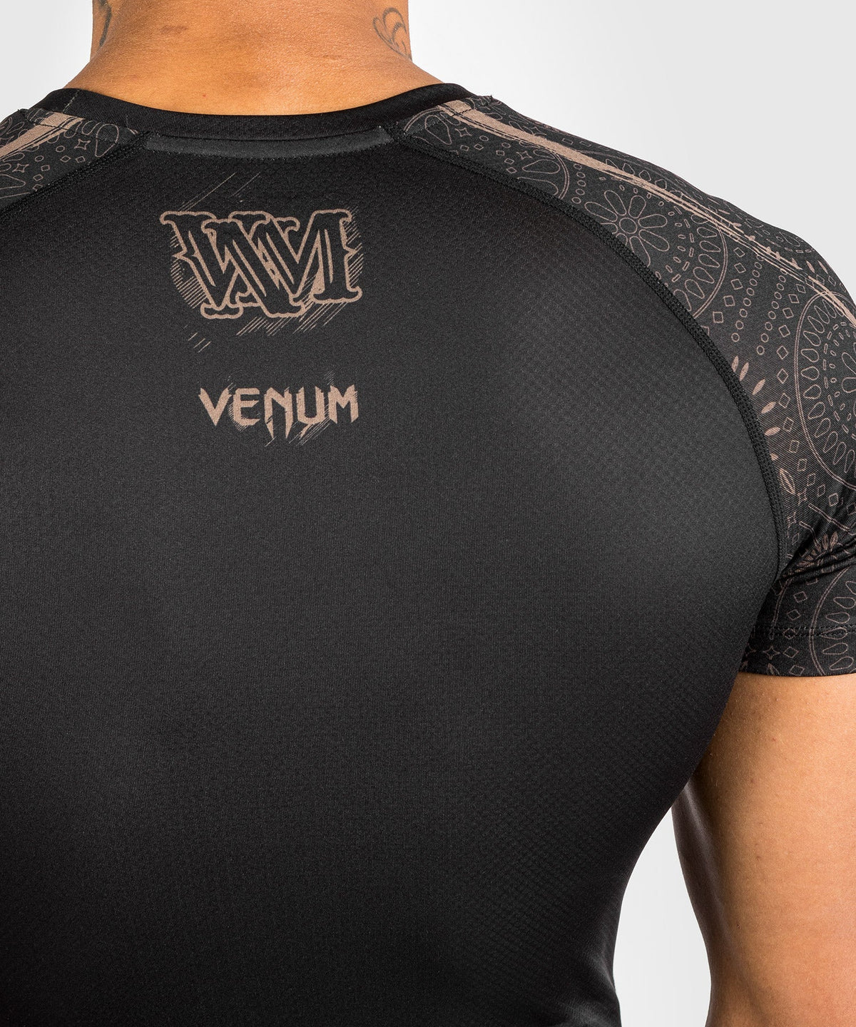 Rashguard Santa Muerte Dark Side Venum - manches courtes - Noir/Marron