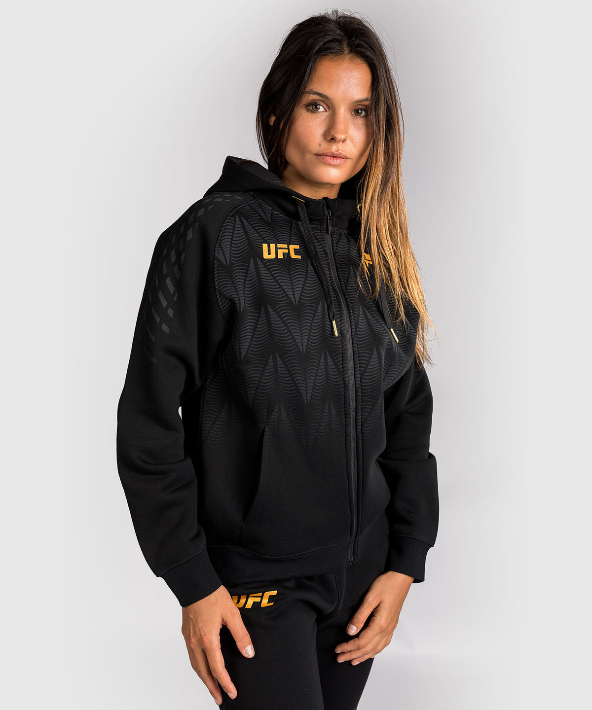 Sweat à capuche zippé Femme UFC Zenith by Venum Replica - Champion