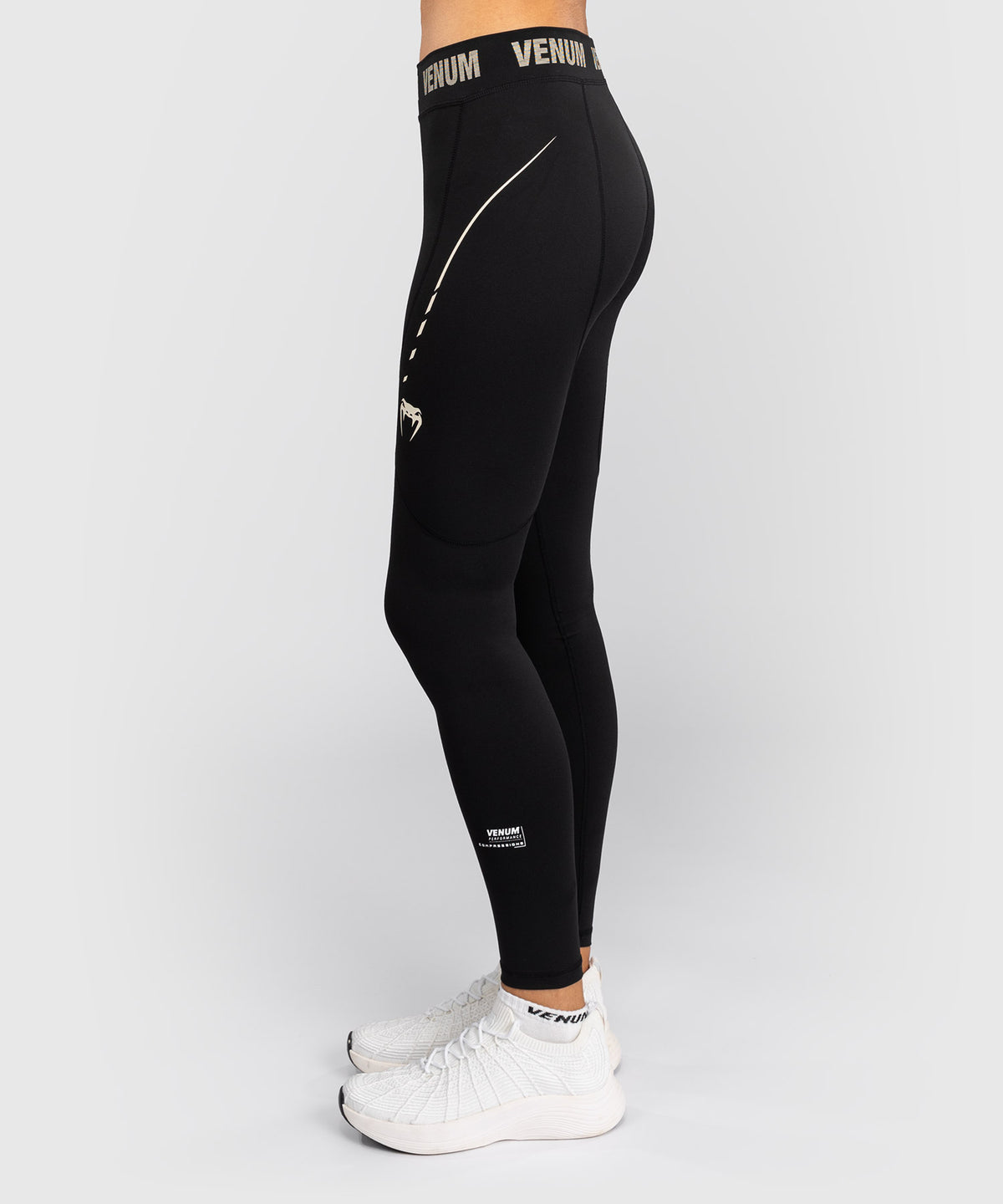 Venum Adrenaline Leggings Mujer – Negro/Marfil