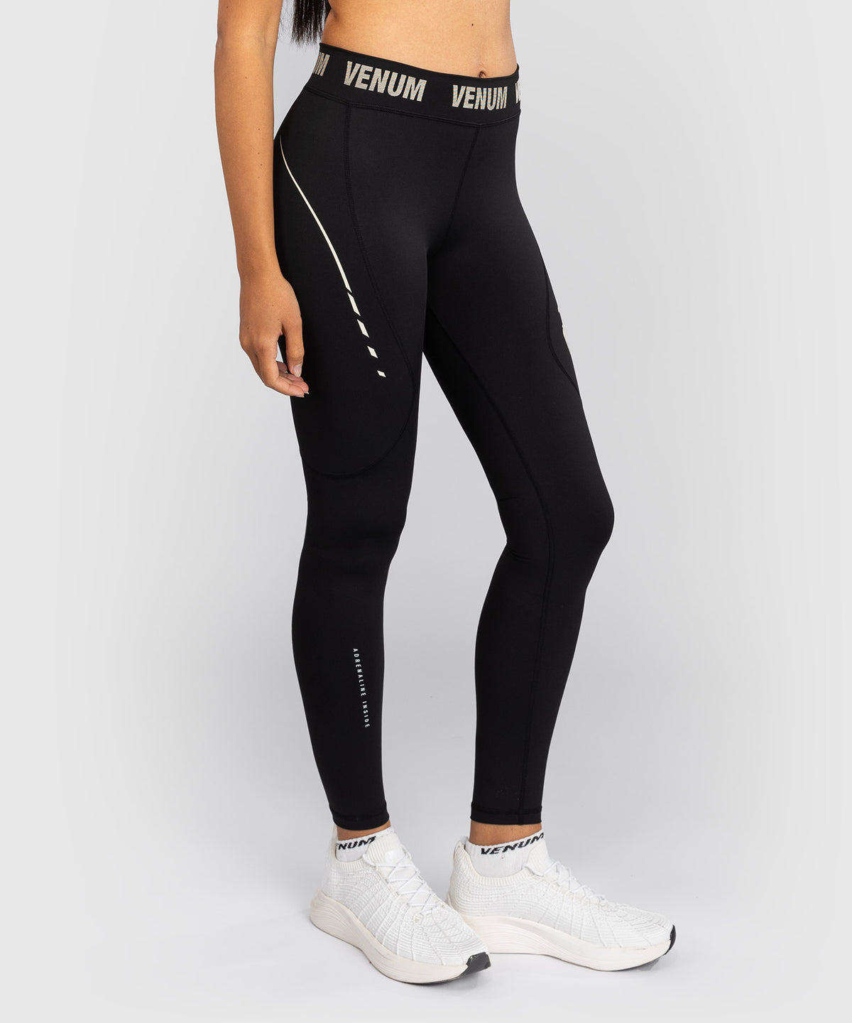 Venum Adrenaline Leggings Mujer – Negro/Marfil