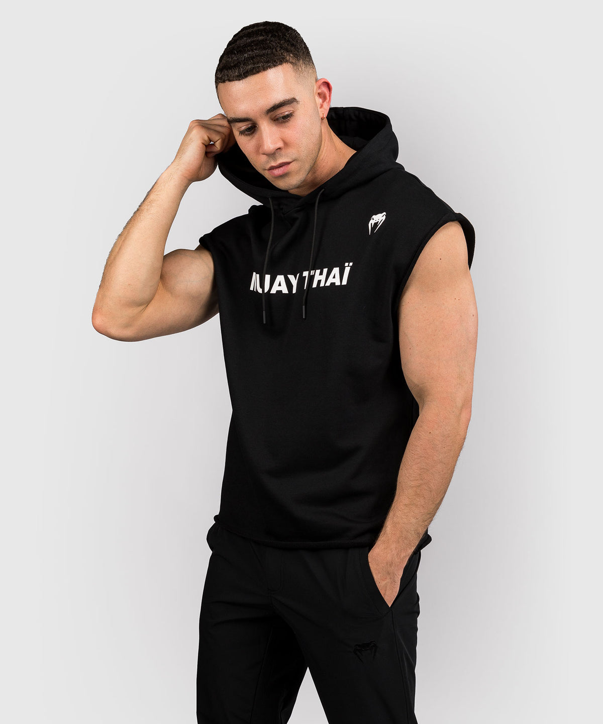 Venum Muay Thai VT Sleeveless Hoodie - Black/White