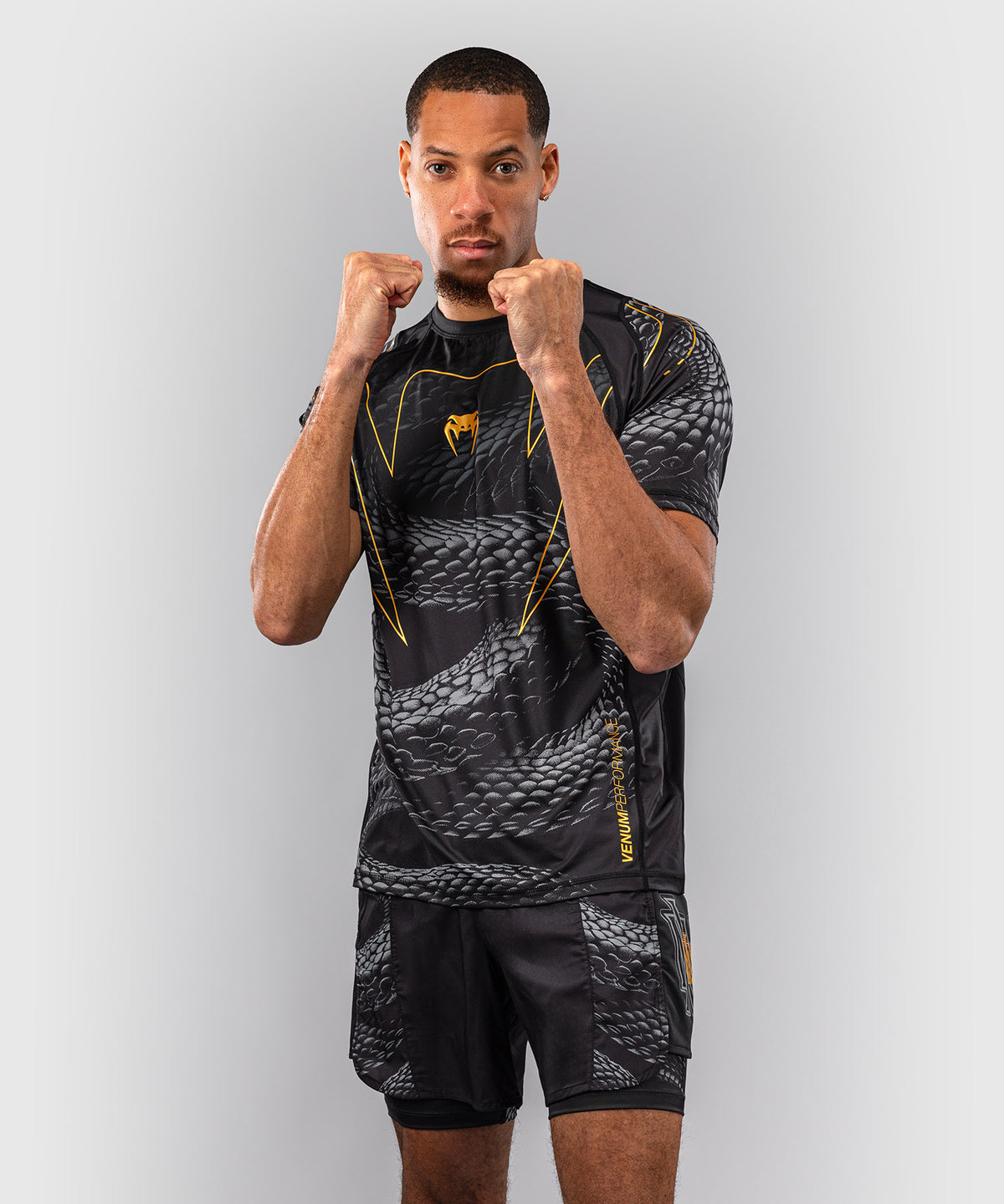 Venum Matupa Dry-Tech-T-Shirt - Schwarz/Grau/Gold