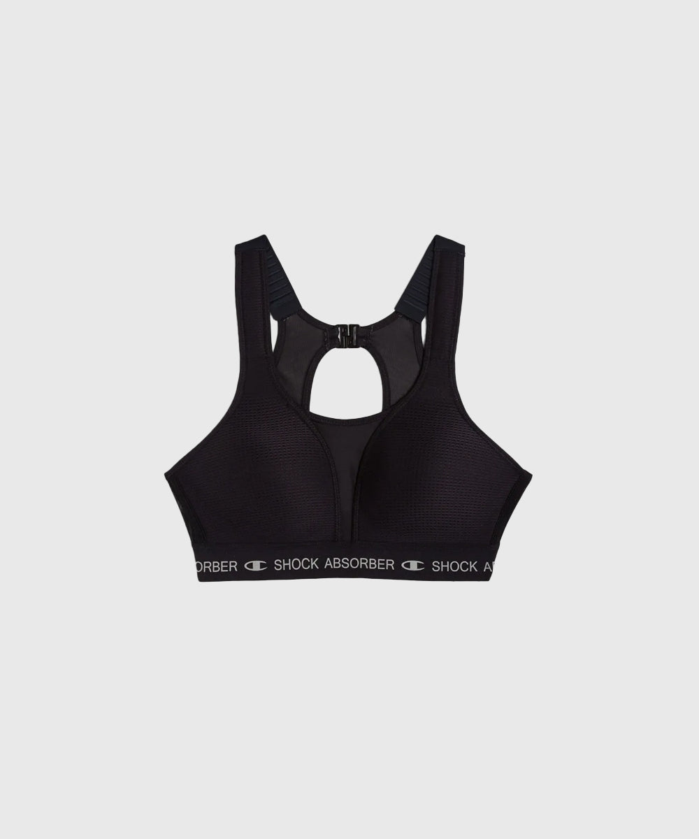 Champion Shock Absorber Ultimate Padded Run Sports Bra - Black
