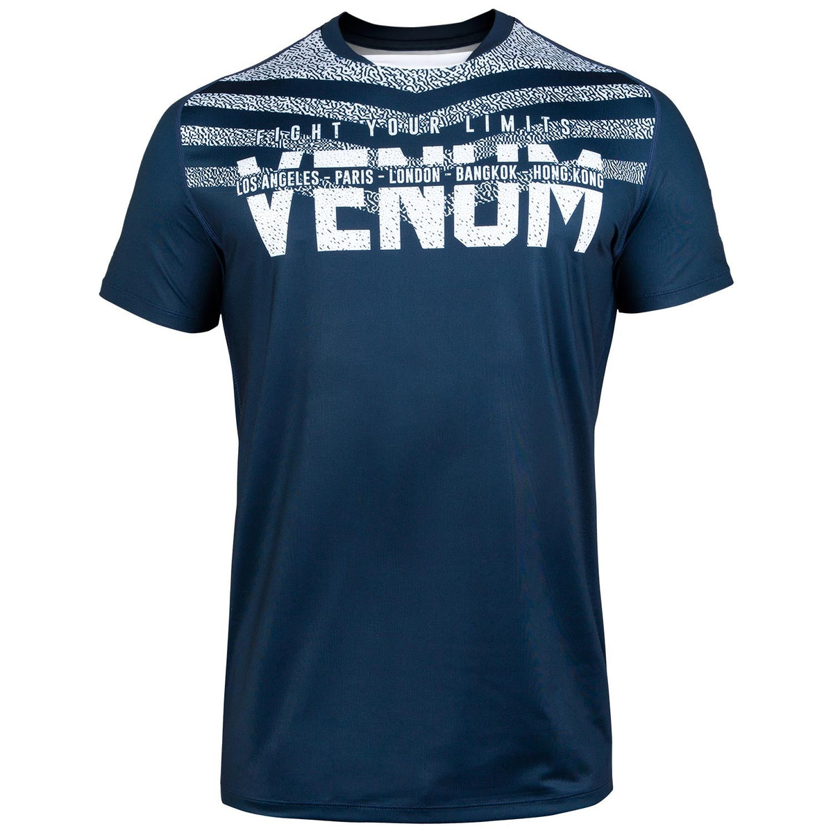 T-shirt Dry Tech Venum Signature - Bleu Marine/Blanc