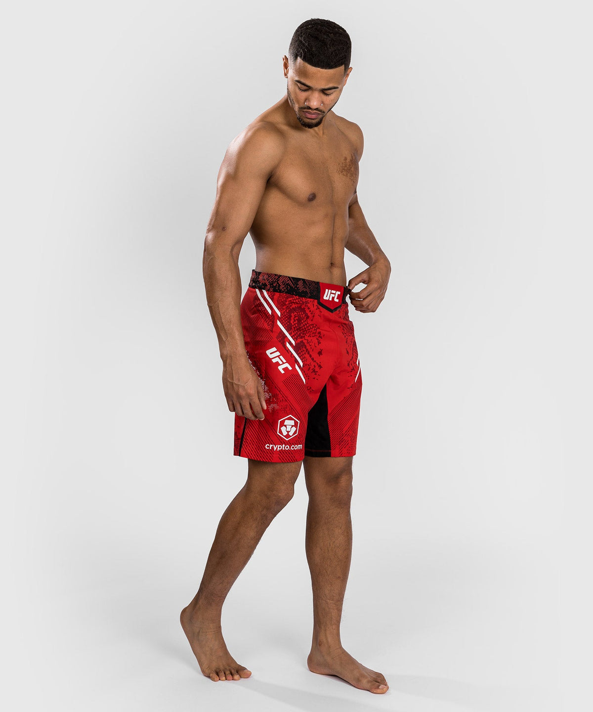 Shorts de combat Coupe longue pour Hommes UFC Adrenaline by Venum Authentic Fight Night - Rouge