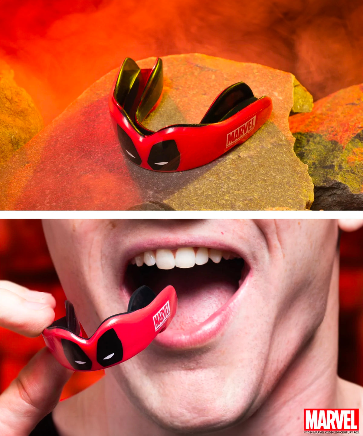 Protector Bucal Safejawz Marvel – Deadpool – Rojo