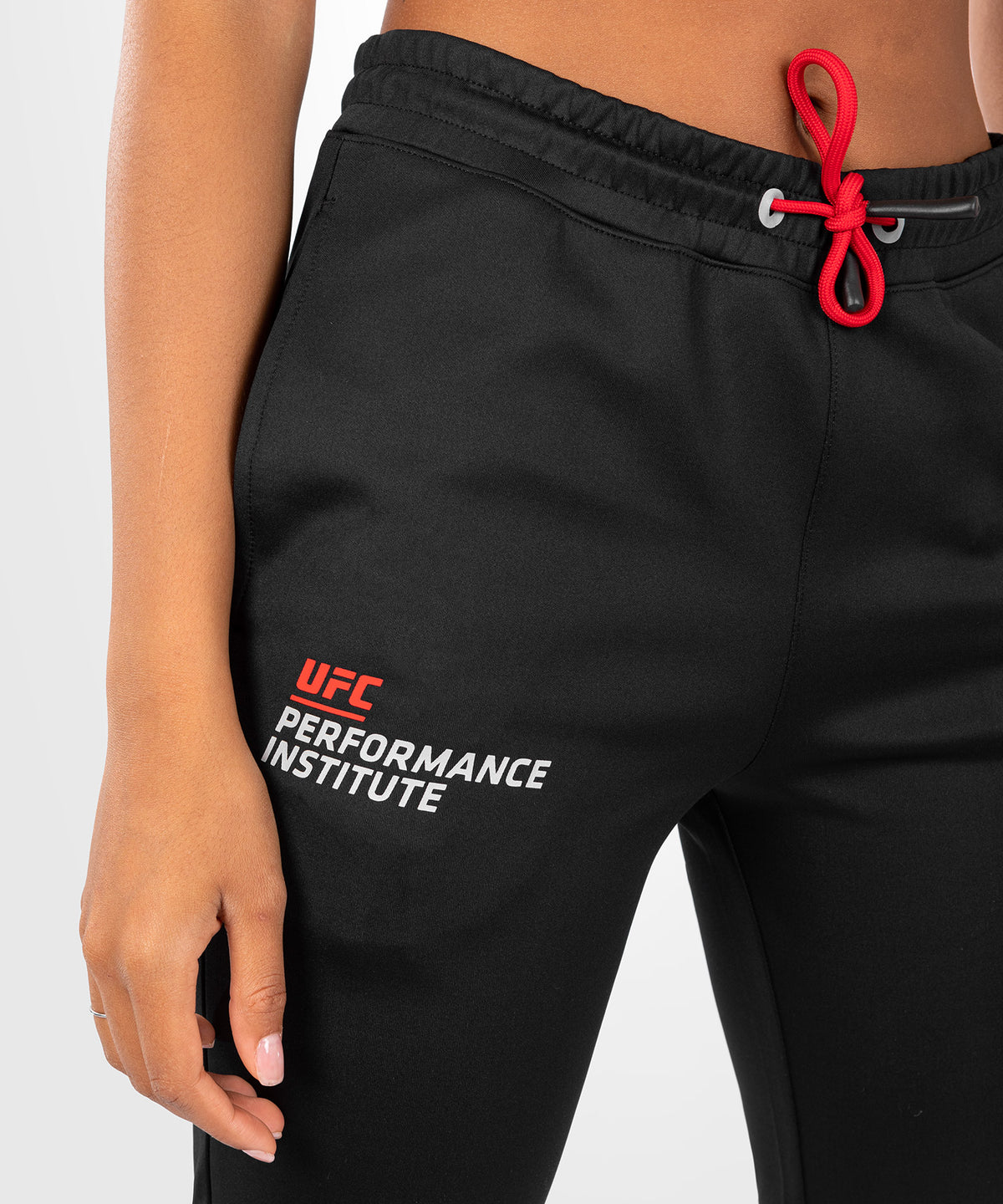 UFC Venum Performance Institute 2.0 Pantalón de Chándal para Mujer - Negro/Rojo