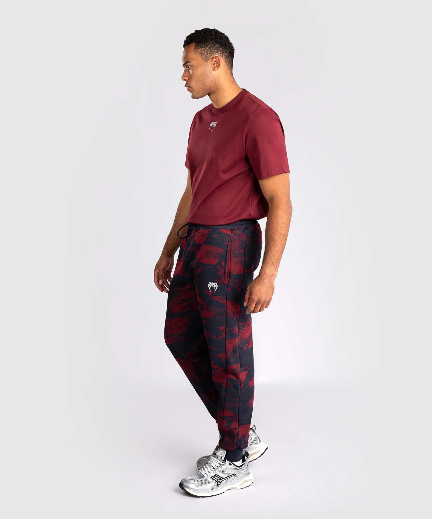 UFC Zenith by Venum Authentic Fight Week Hose Herren - Marineblau/Burgunderrot/Silber
