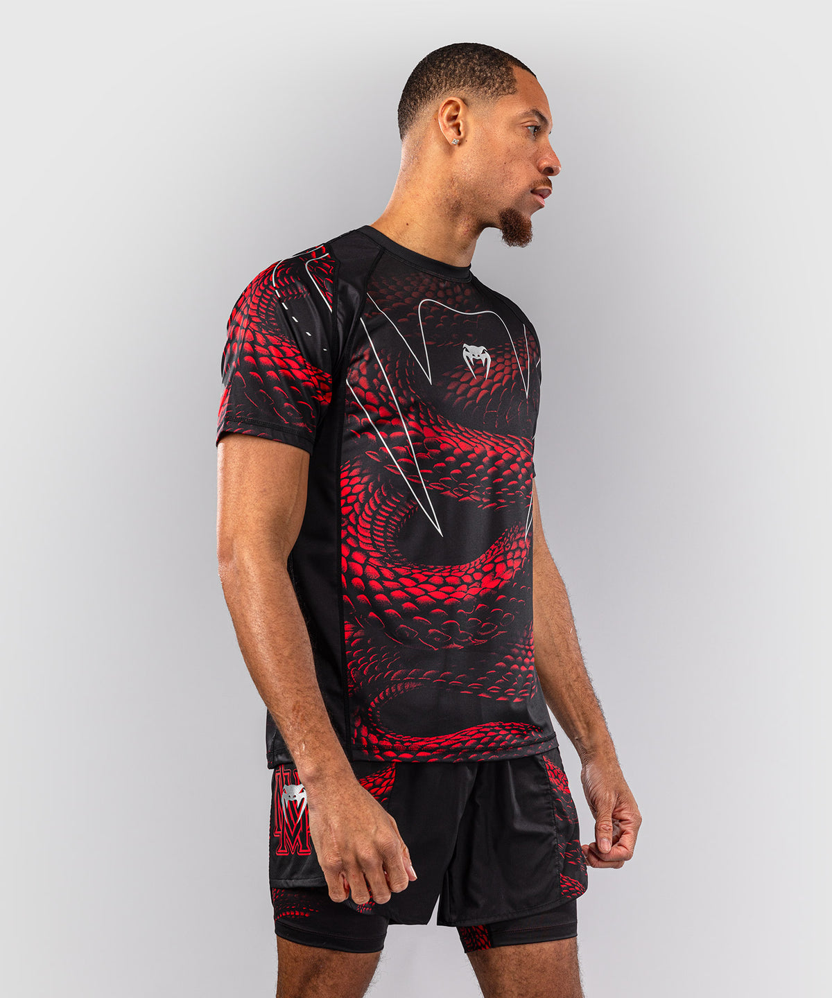 T-shirt Dry Tech Venum Matupa - Noir/Rouge/Argent