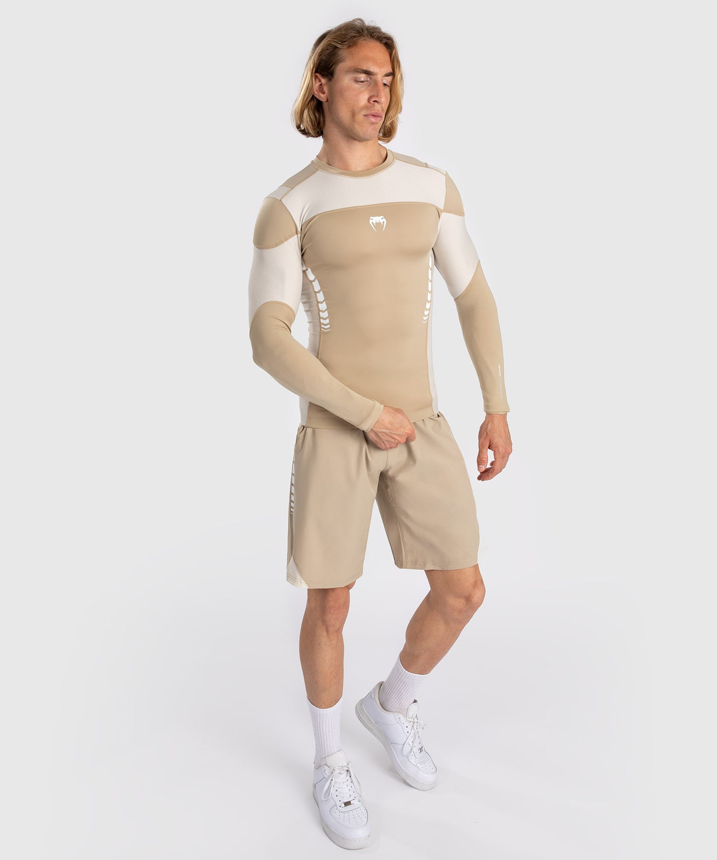 Venum Tempest Rashguard De Manga Larga para Hombre - Beige/Arena