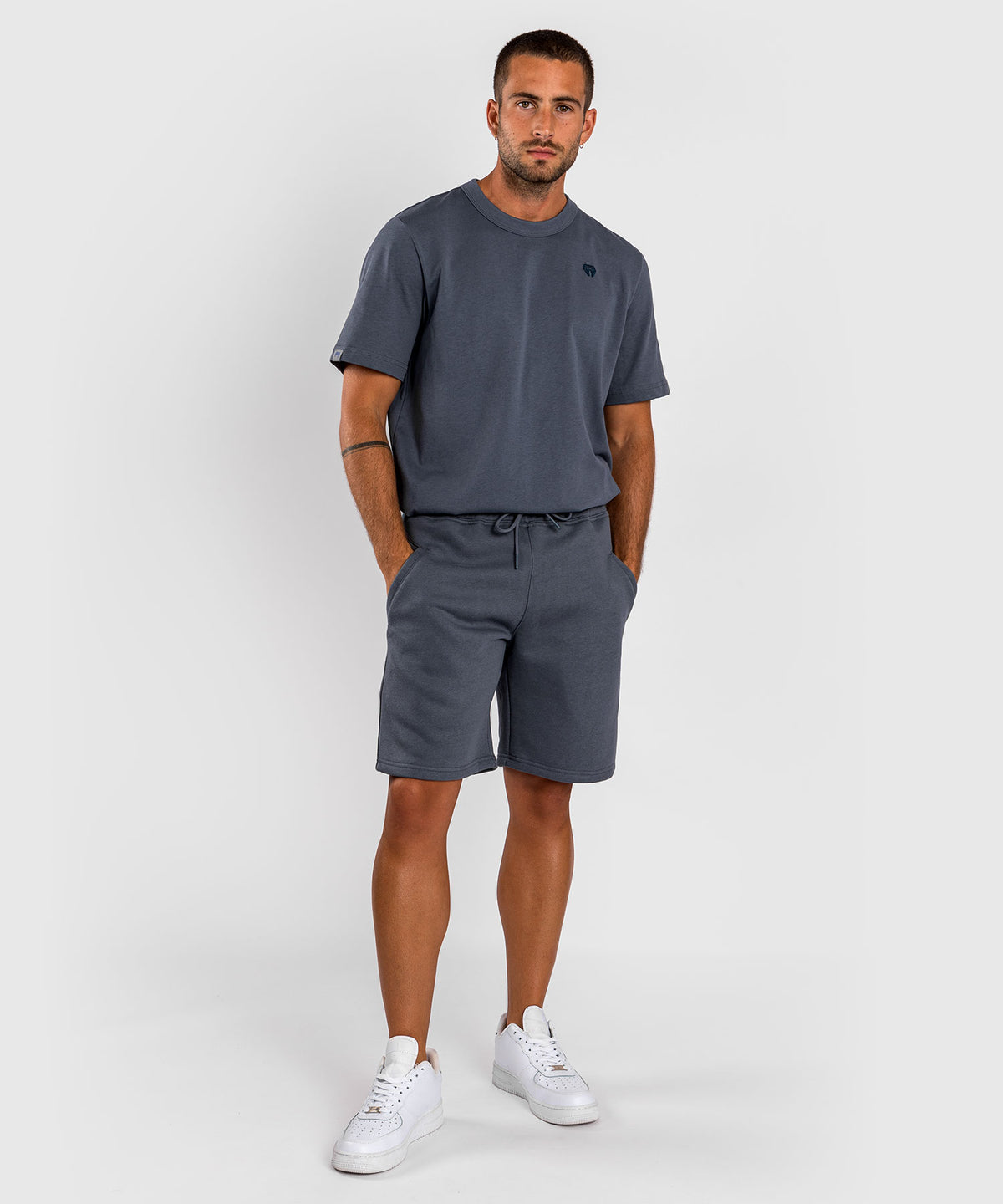 Short en coton Venum Silent Power - Bleu marine