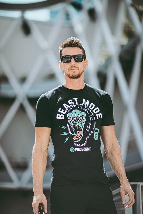 Pride Or Die Beast Mode Camiseta de Entrenamiento - Negro