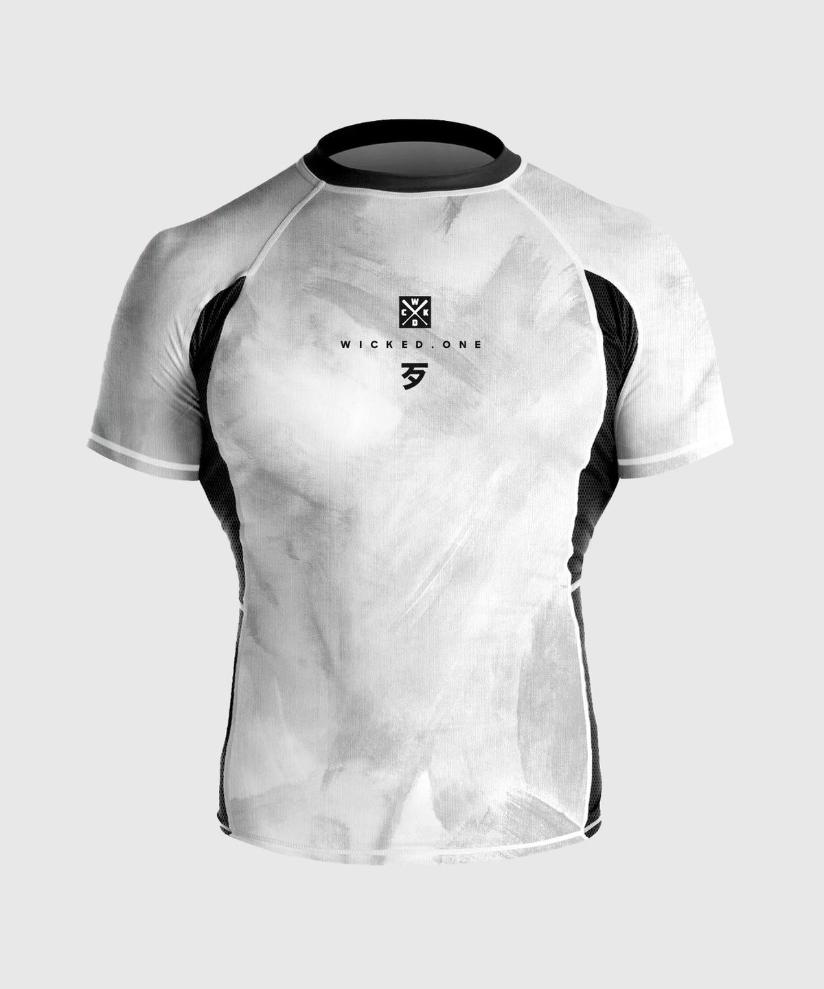 Rashguard À Manches Courtes Wicked One Contest - Blanc/Noir