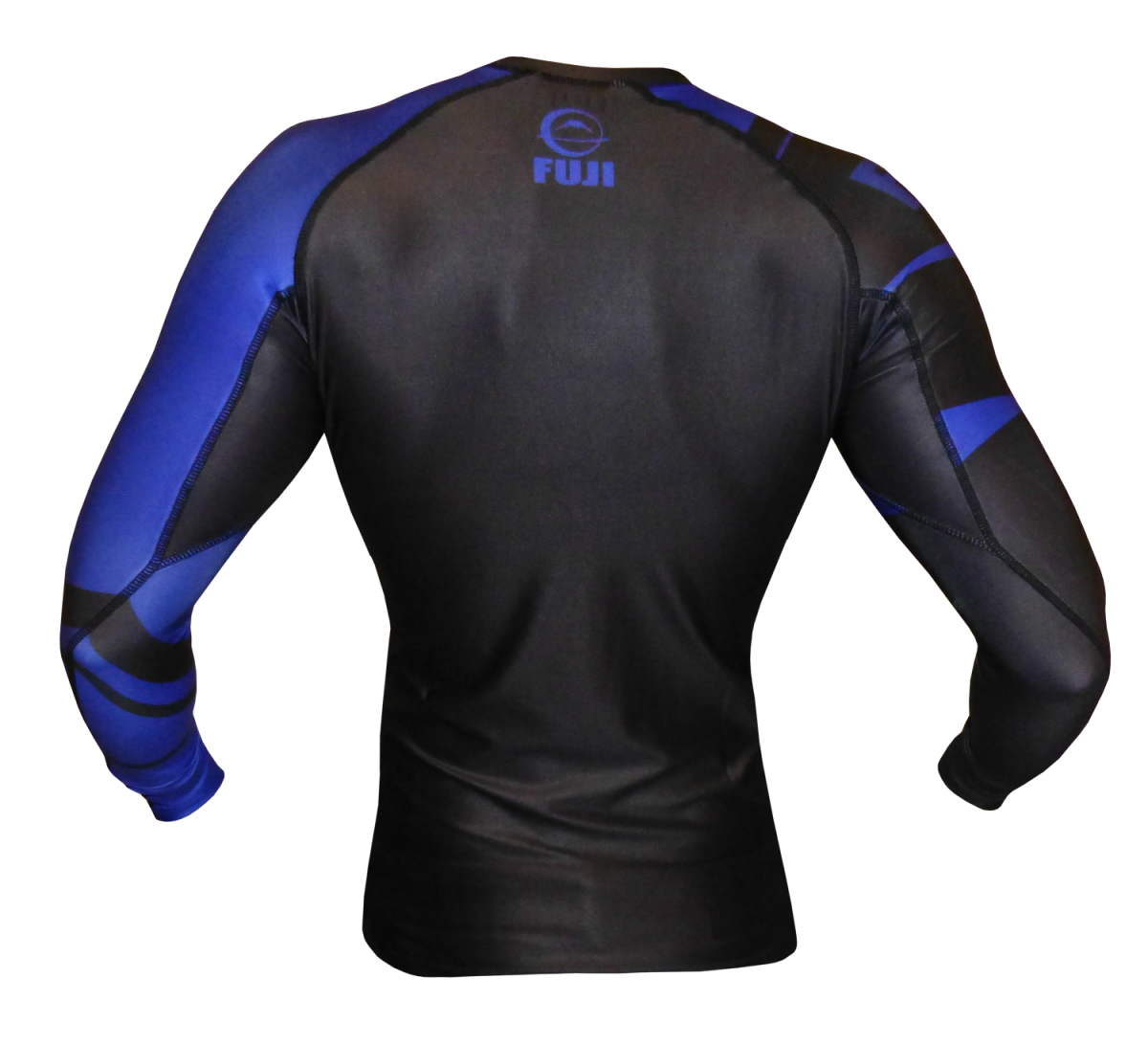 Fuji Sports Freestyle IBJJF Ranked Langarm-Rashguard - Blau