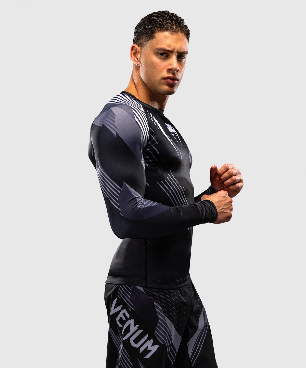 Rashguard à Manches Longues Venum No-Gi 6.0 - Noir/Blanc