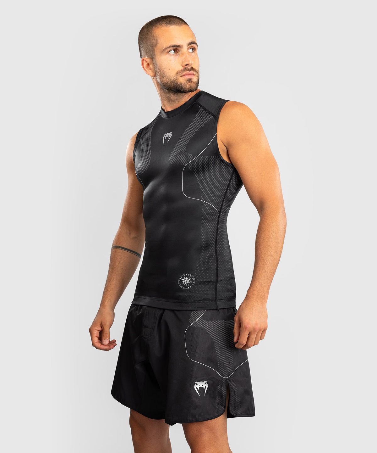 Venum Nexus Sleeveless Rashguard - Black/Silver