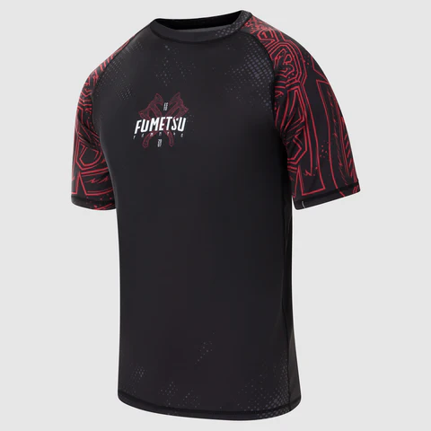 Rashguard Fumetsu Berserker - Manches Courtes - Noir/Rouge