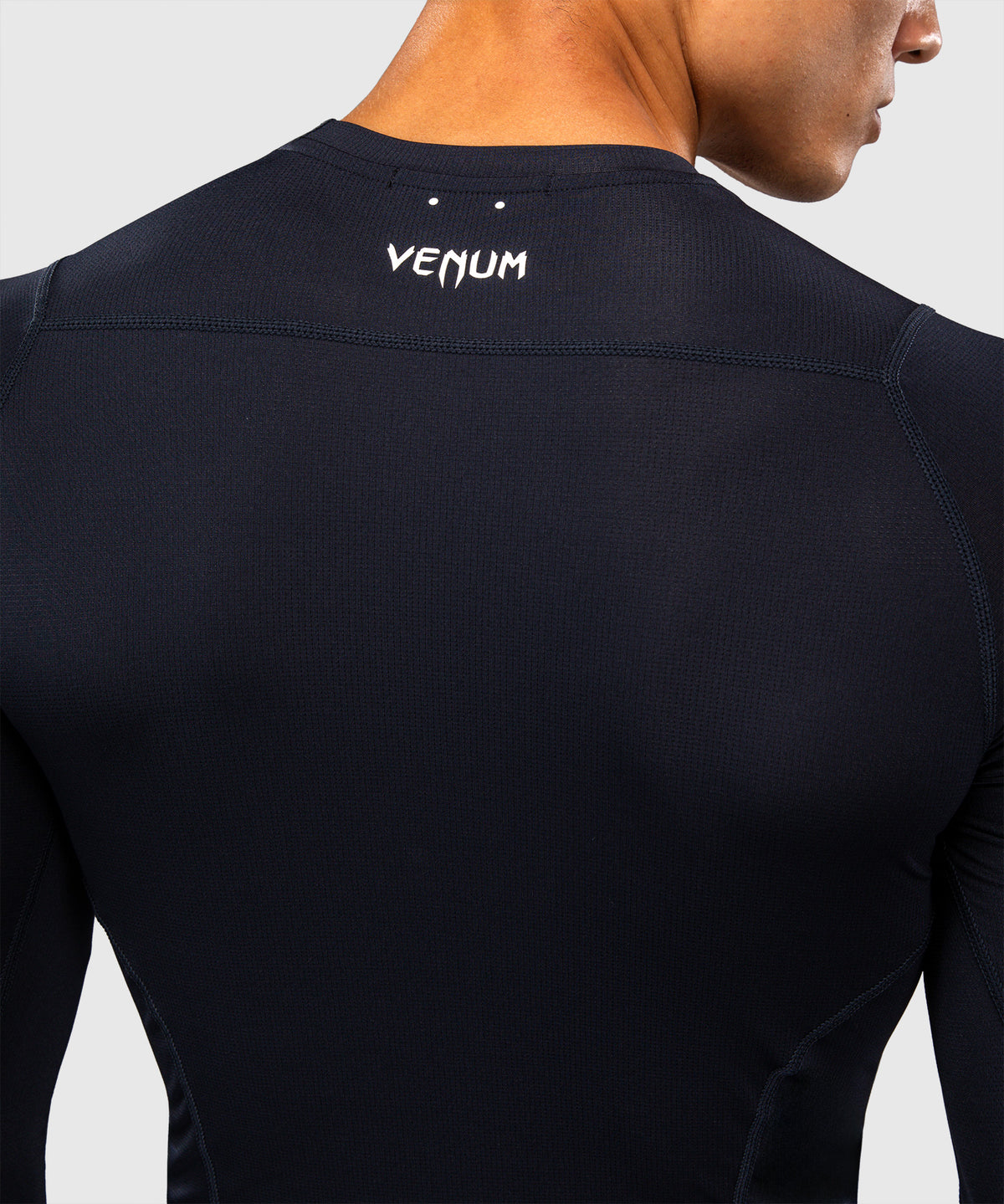 Venum G-Core Rashguard a Maniche Lunghe - Blu Navy/Bianco