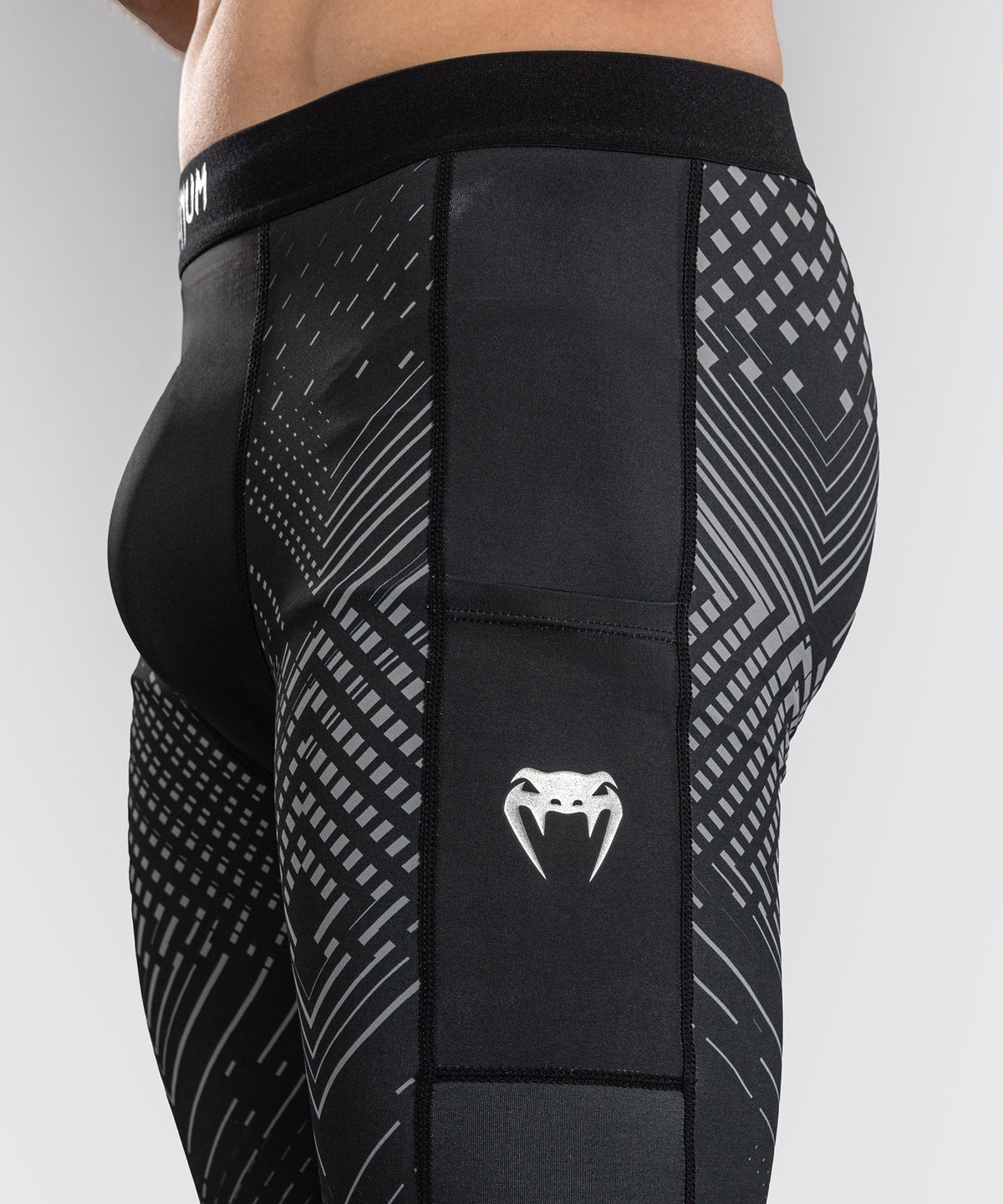 Venum Midnight Fury Spats – Nero/Grigio/Argento