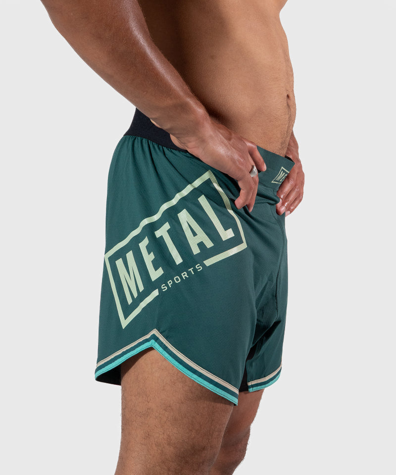 Metal Boxe Deep Waters Fightshorts - Grün