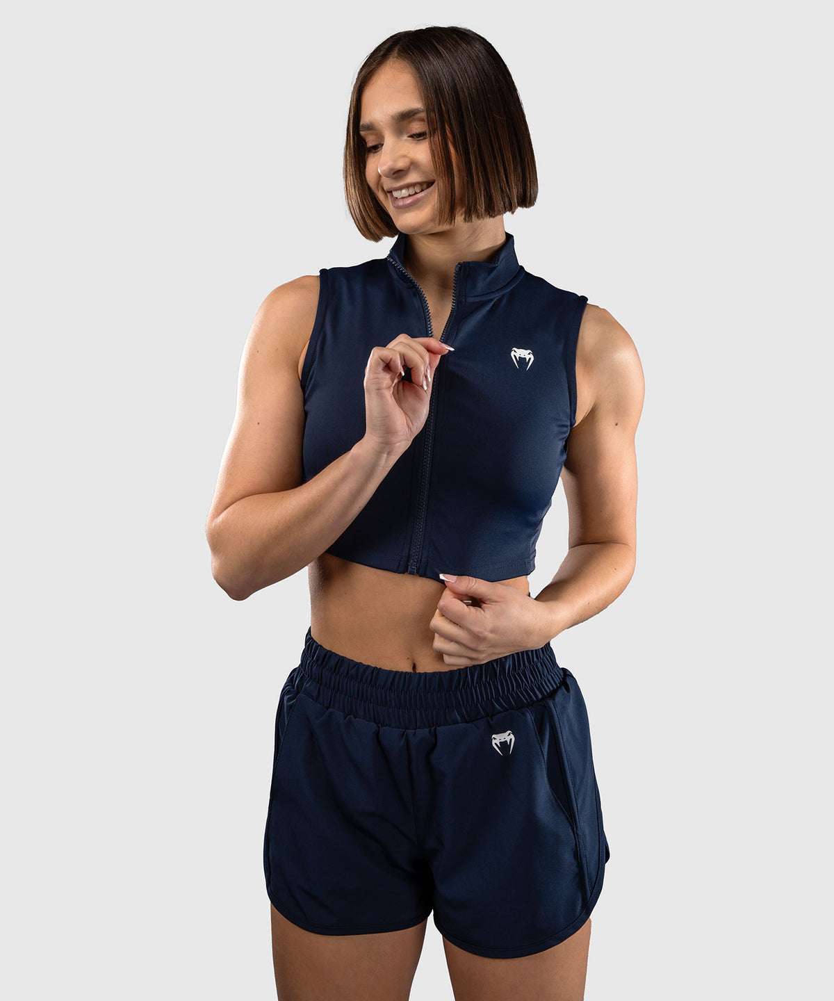 Venum Sculpt Shape Crop Top Para Mujer - Azul Marino