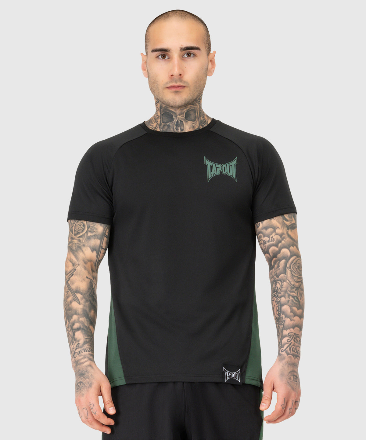 T-shirt Tapout Training - Noir/Vert