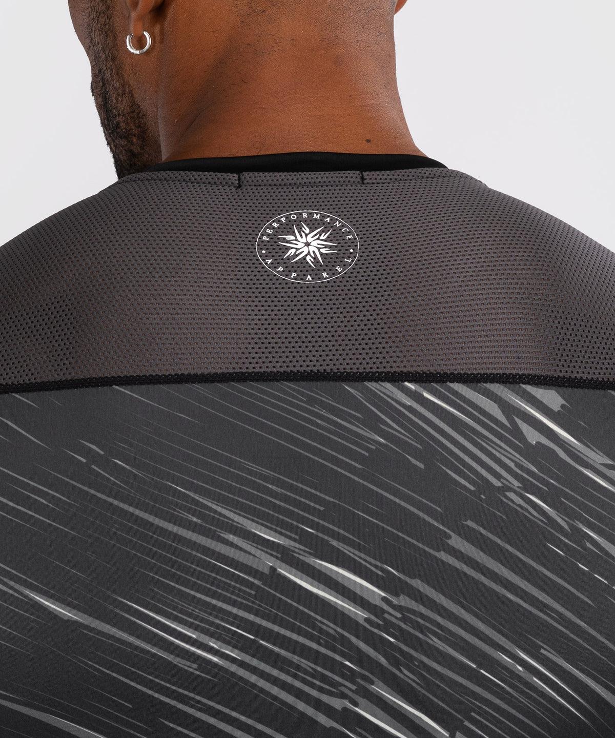 Venum Rapid Rashguard de Manga Larga - Negro/Gris Tormenta