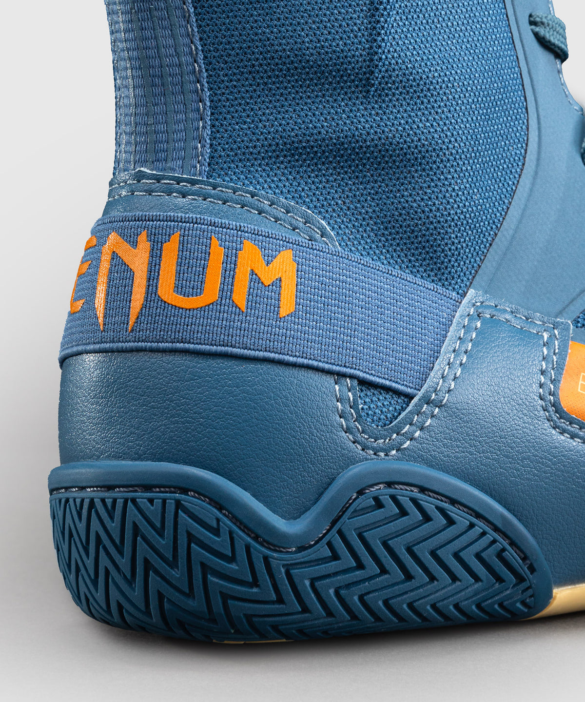 Venum Elite Neo Boxschuhe – Stahlblau/Orange