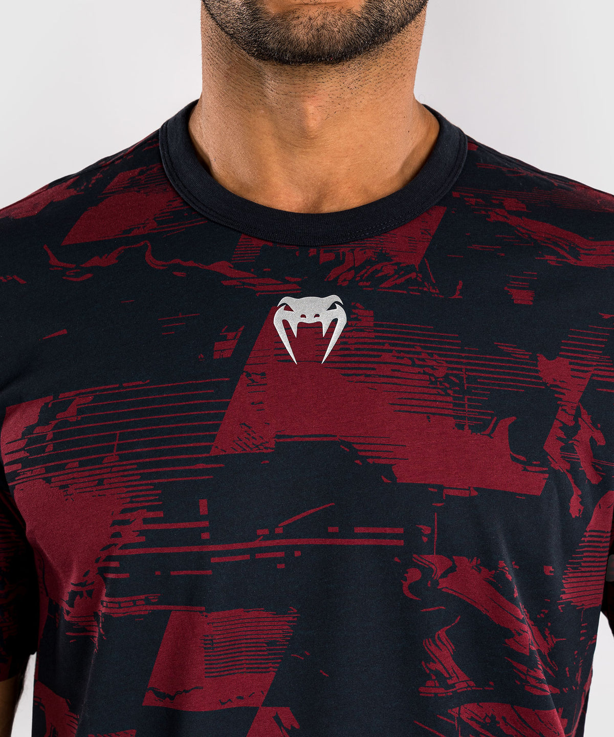 T-shirt manches courtes Homme UFC Zenith by Venum Authentic Fight Week - Bleu marine/Bordeaux/Argent
