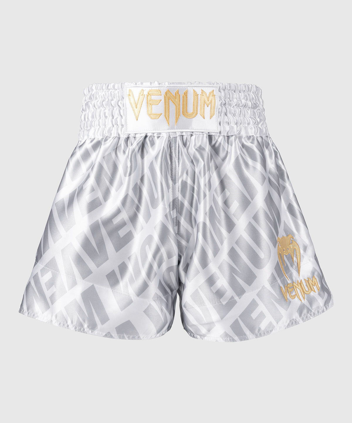 Venum Contender XT Pantaloncini Muay Thai – Bianco/Argento