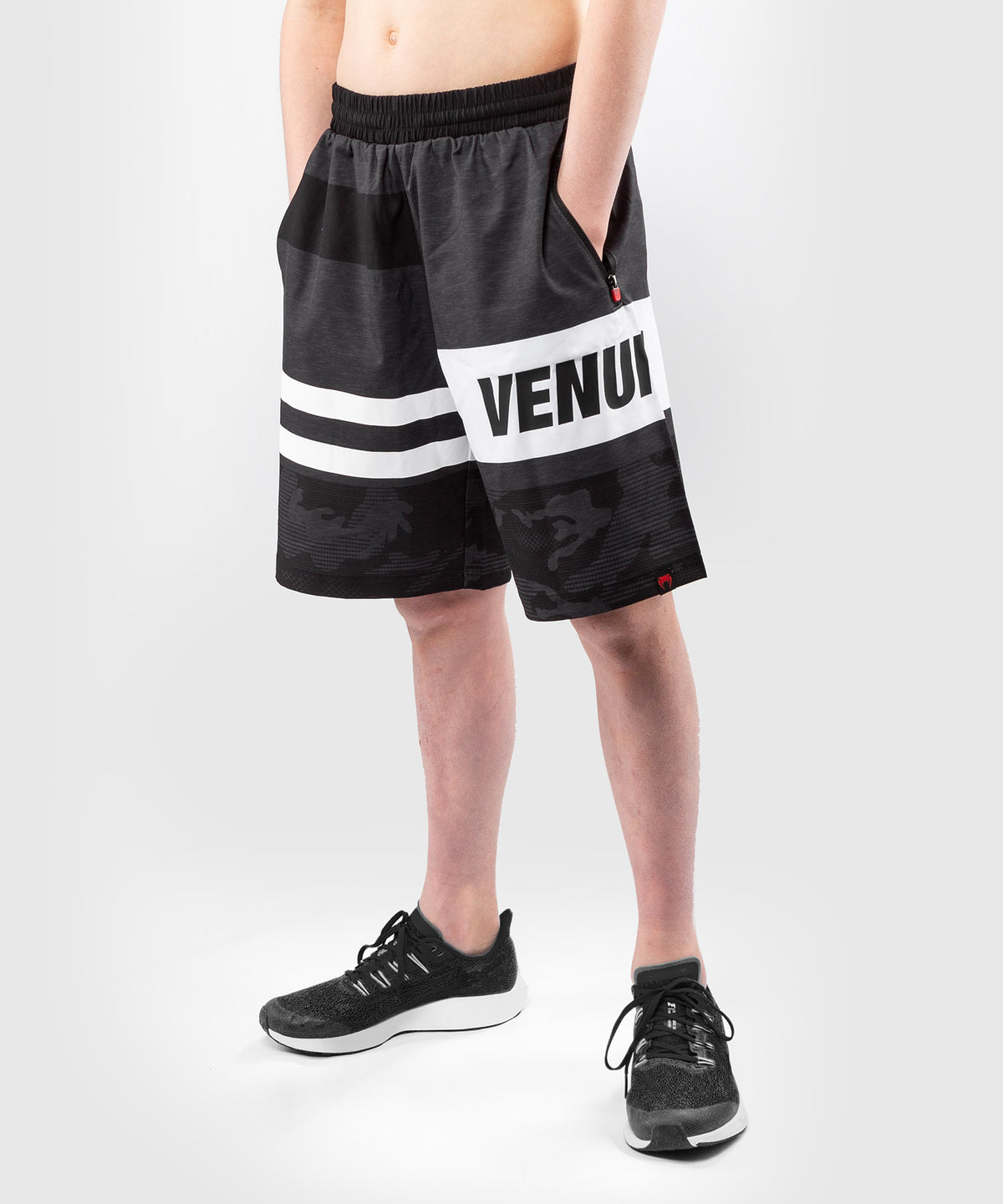 Venum Bandit Training Shorts - Kinder - Schwarz/Grau
