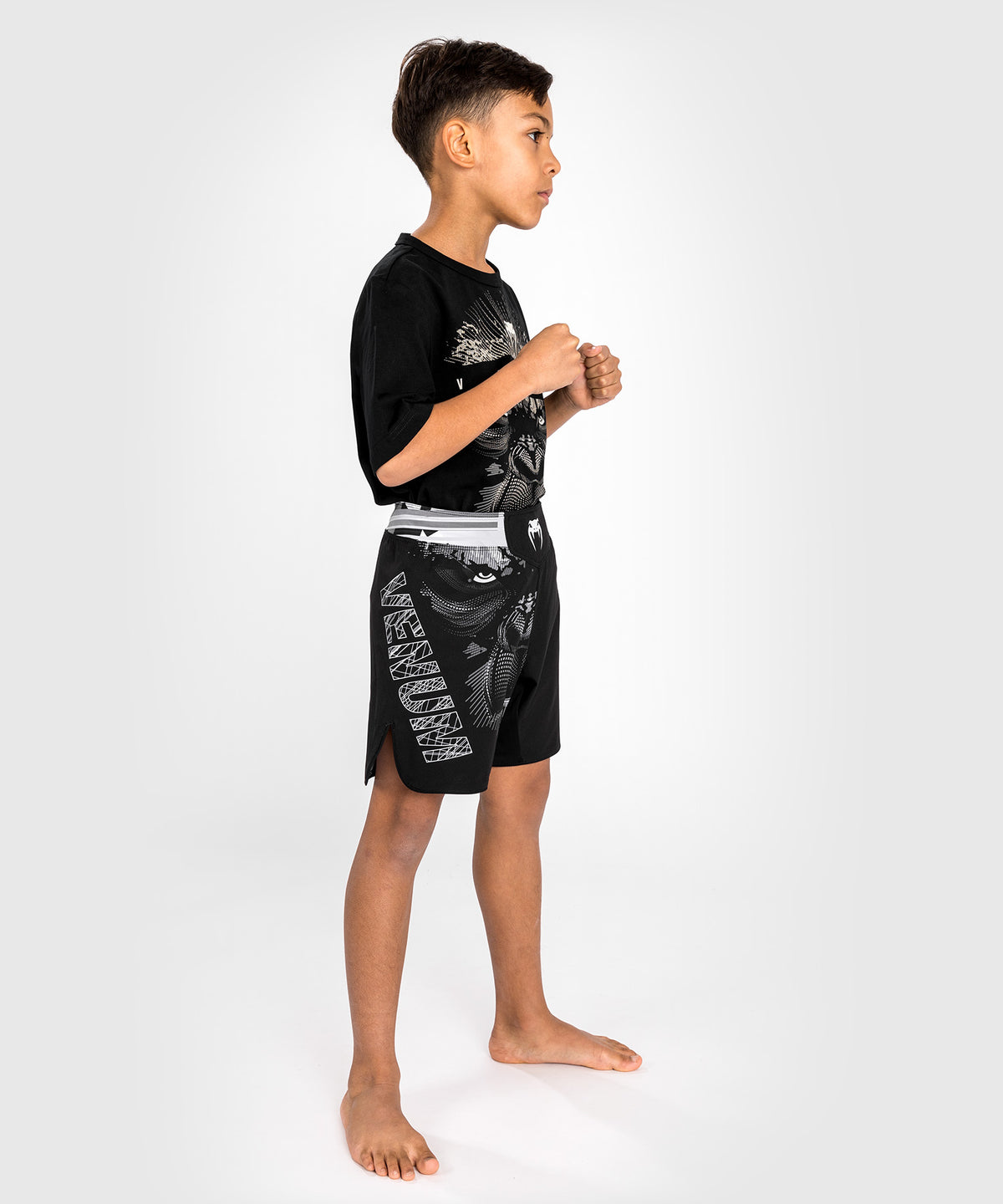 Venum Gorilla Jungle Kids Fightshorts - Black/White