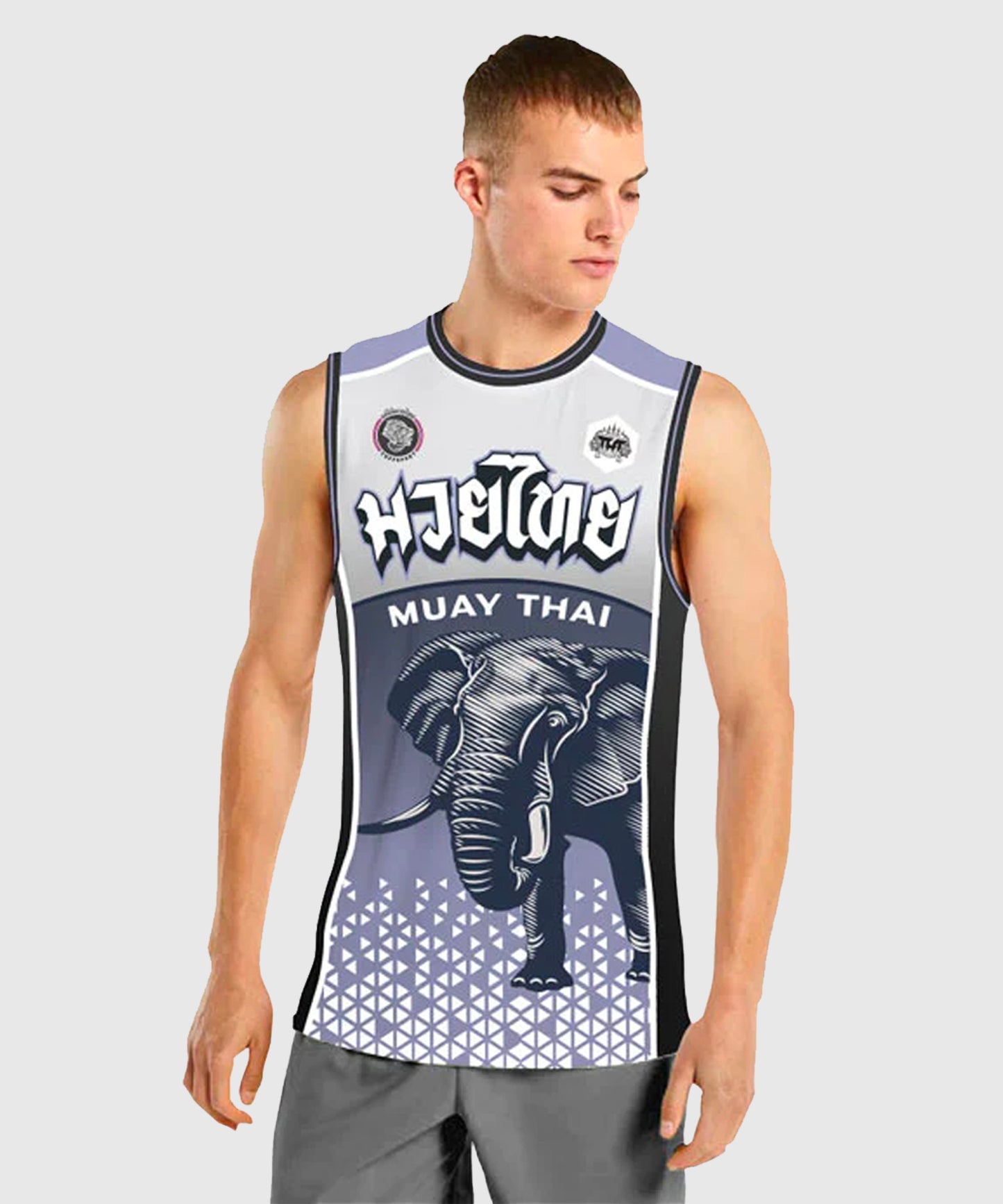 Tuff Top War Elephant Canotta - Bianco/Viola