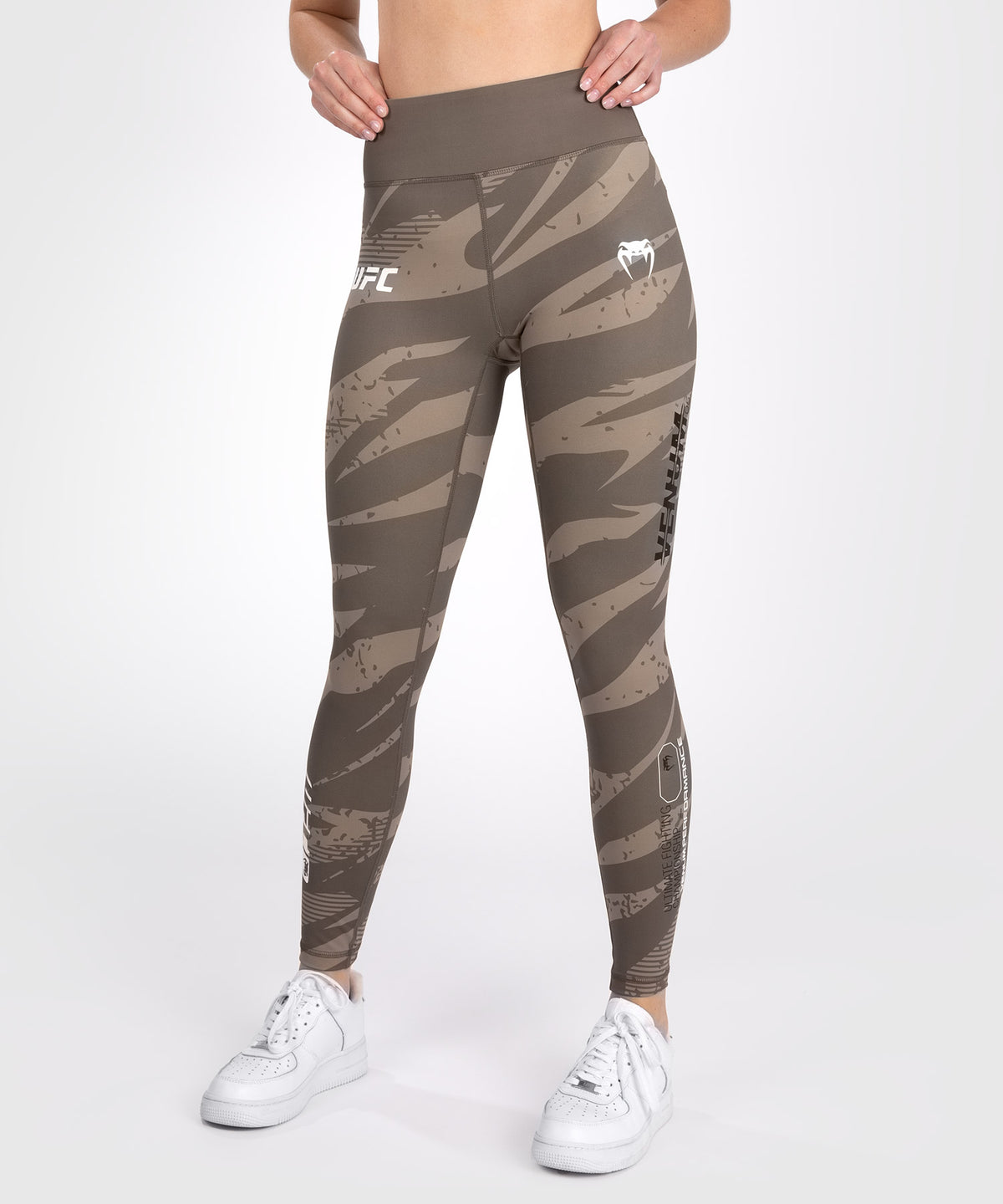 UFC Adrenaline by Venum Fight Week performance Leggings  - Desert Camo