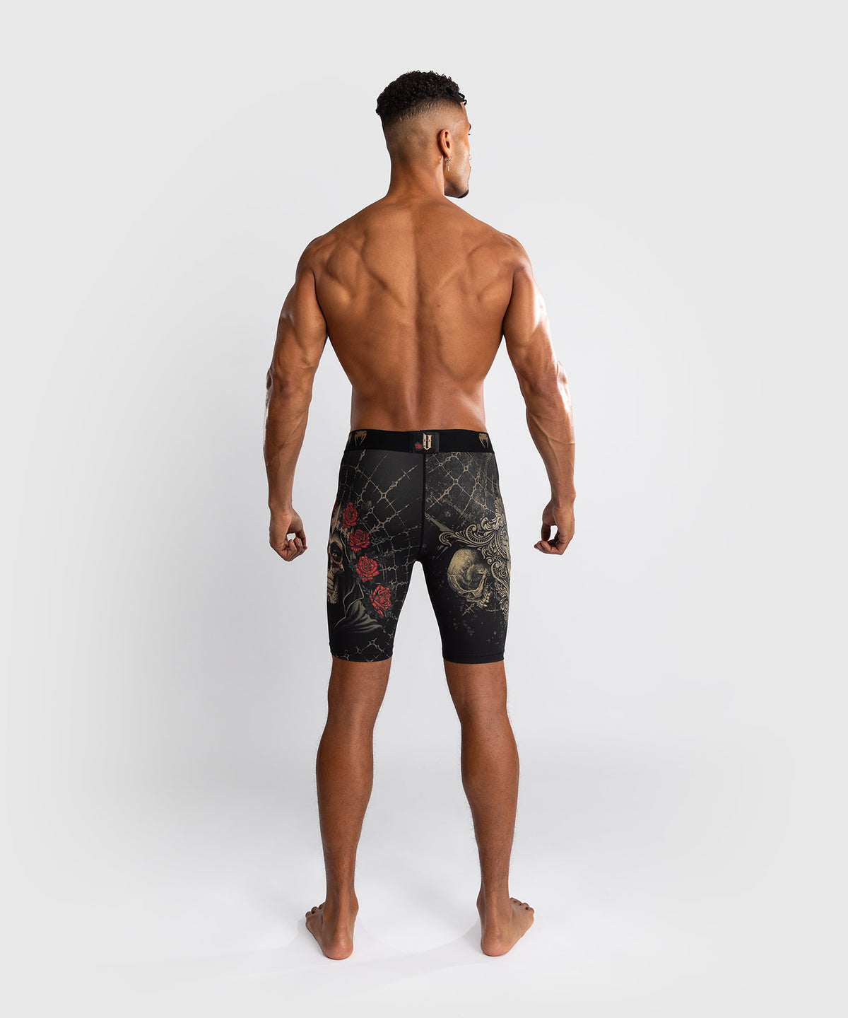 Short de compression pour Hommes Venum Santa Muerte 5.0 - Noir Profond/Or