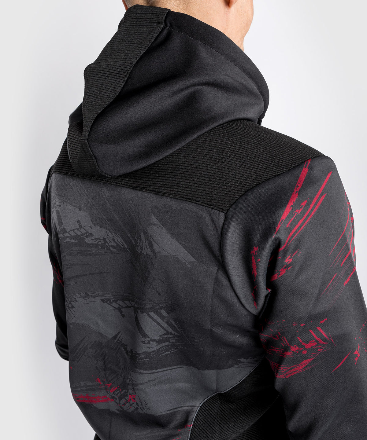 UFC Venum Authentic Fight Week 2.0 Zipped Sweatshirt –  Schwarz/Rot