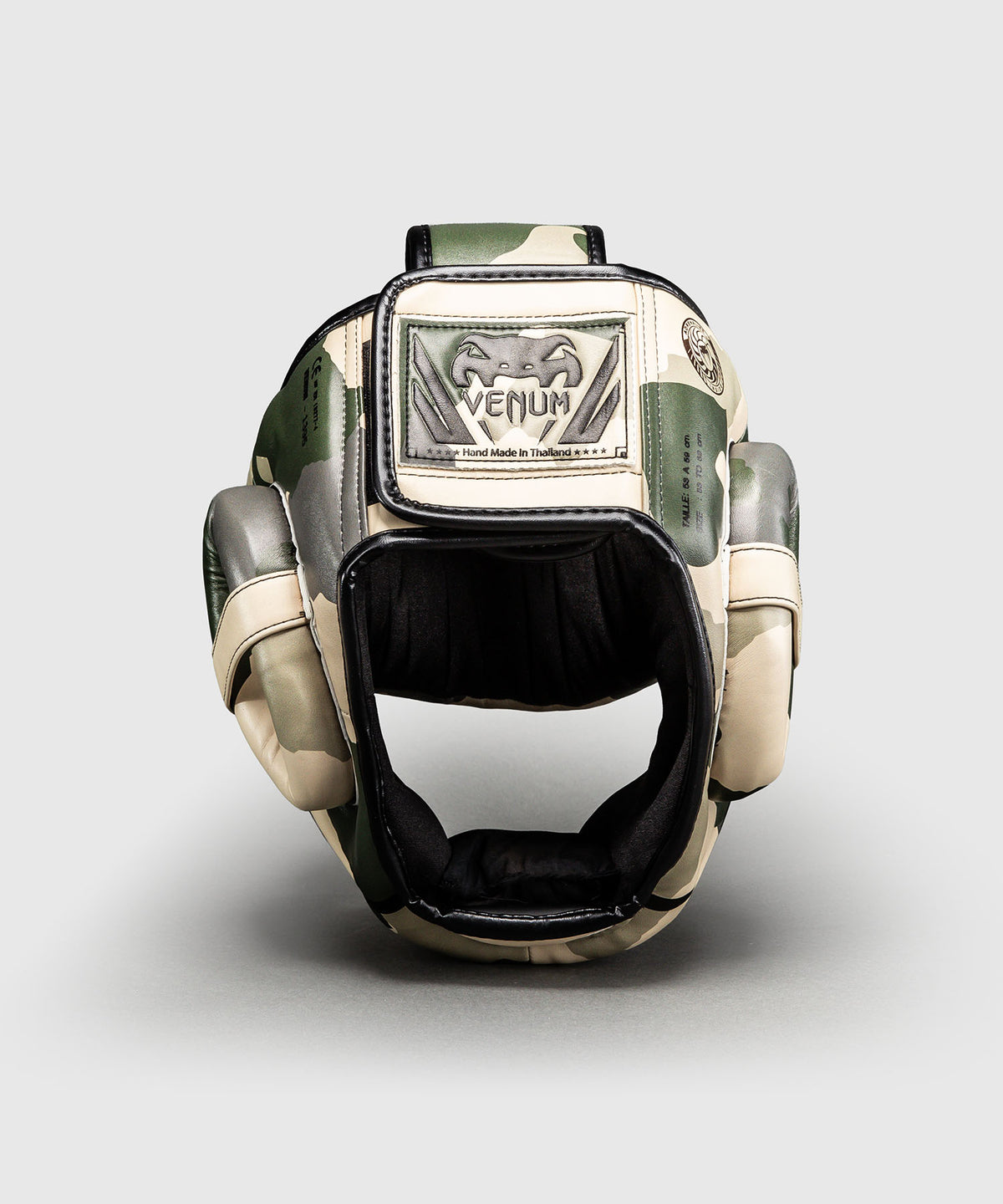 Casque de protection Venum Elite Camo – Kaki/Blanc Cassé
