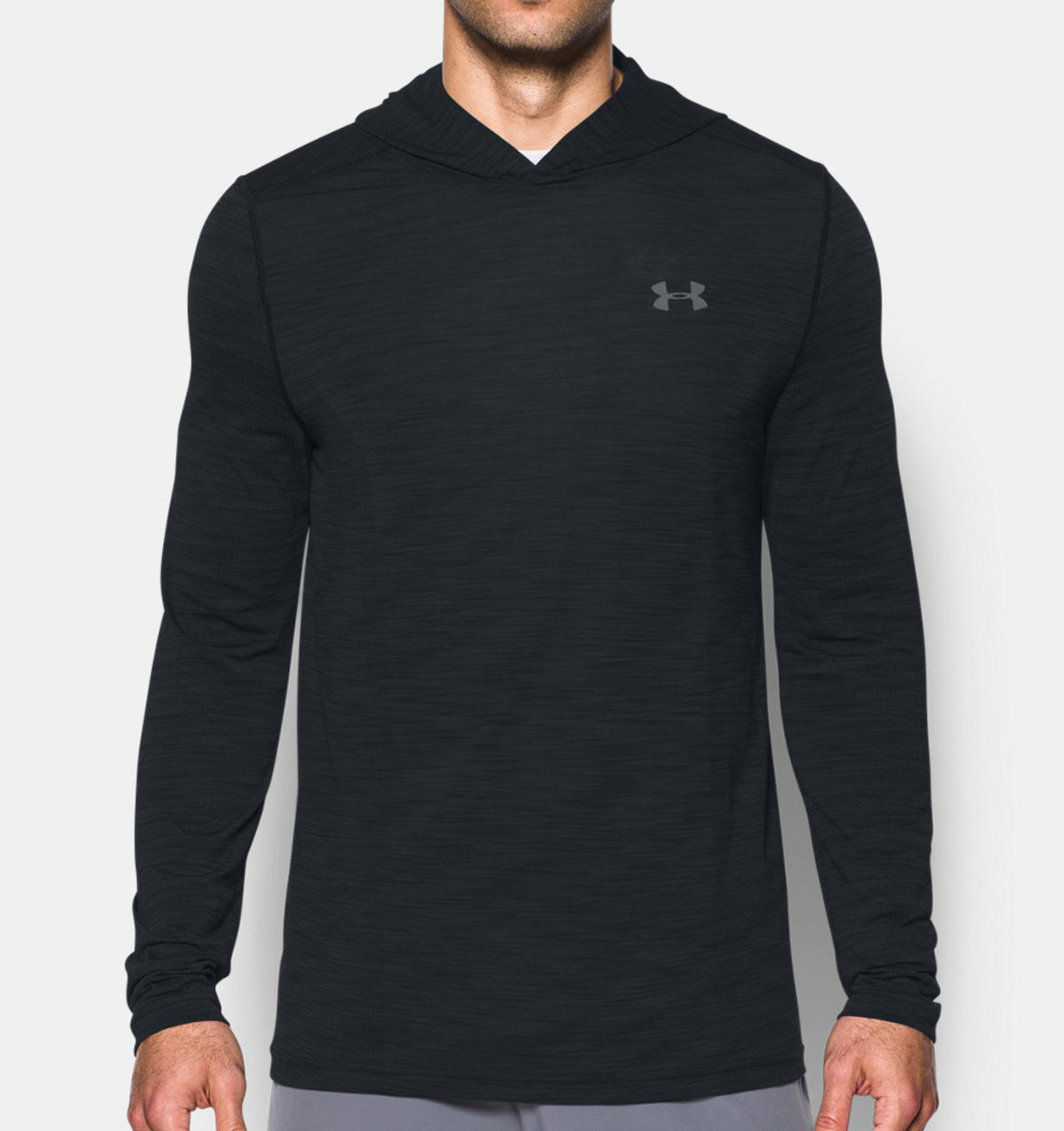 Under Armour Threadborne Seamless Fleece Felpa con Cappuccio – Nero