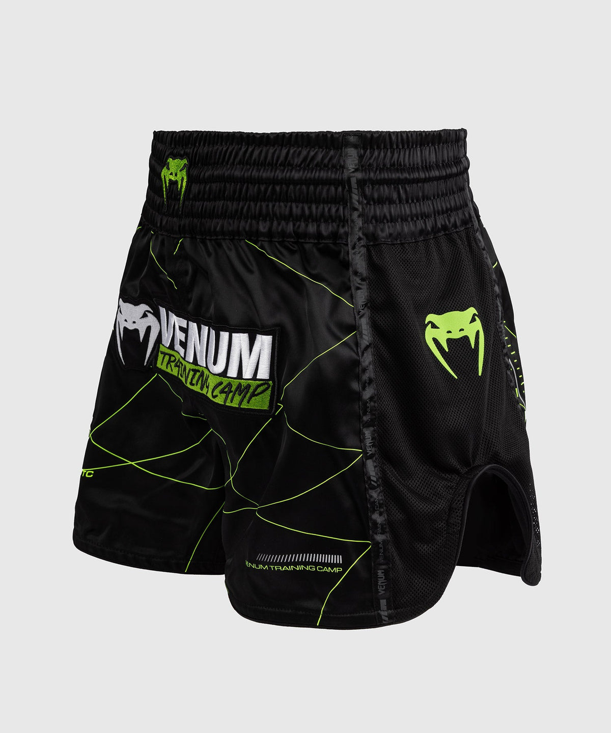 Venum Training Camp 4.0 Pantaloncini da Muay Thai - Nero/Verde chiaro