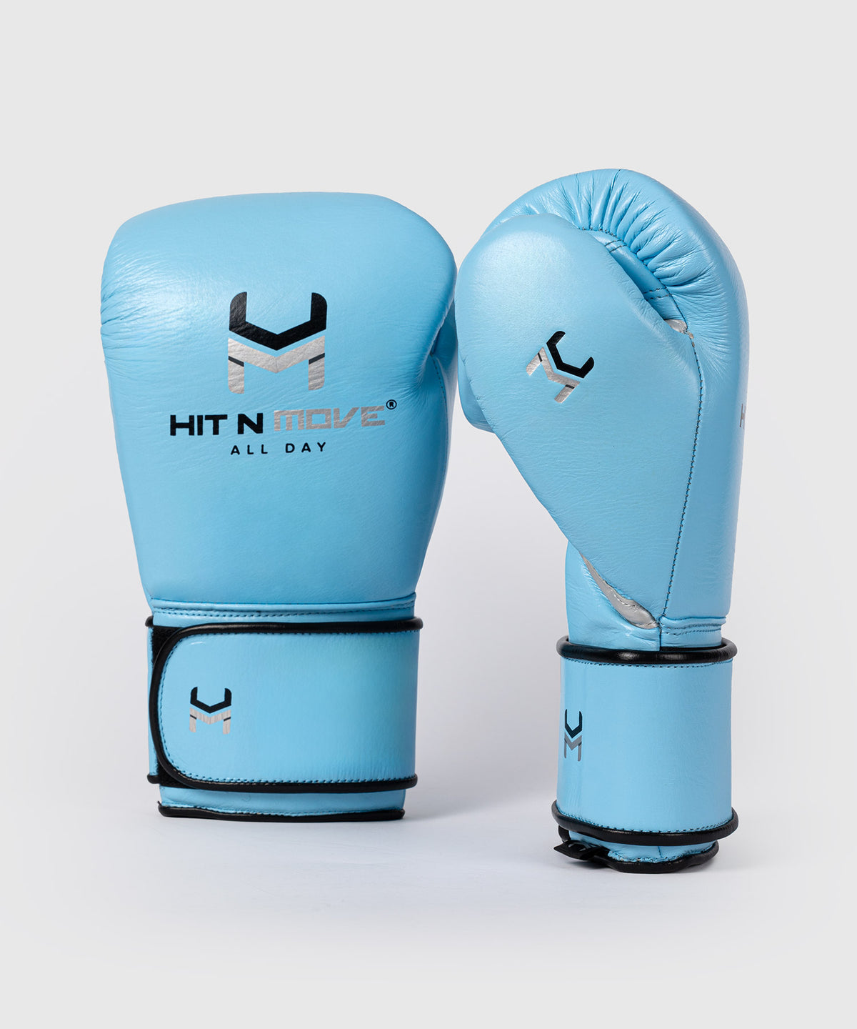 Hit N Move All Day® Pro Guantes de Boxeo - Azul Celeste