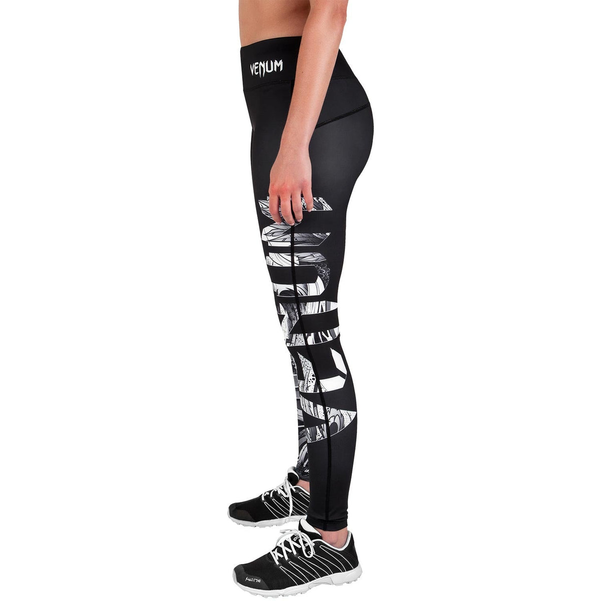 Phoenix Damen Leggings - Schwarz/Weiß