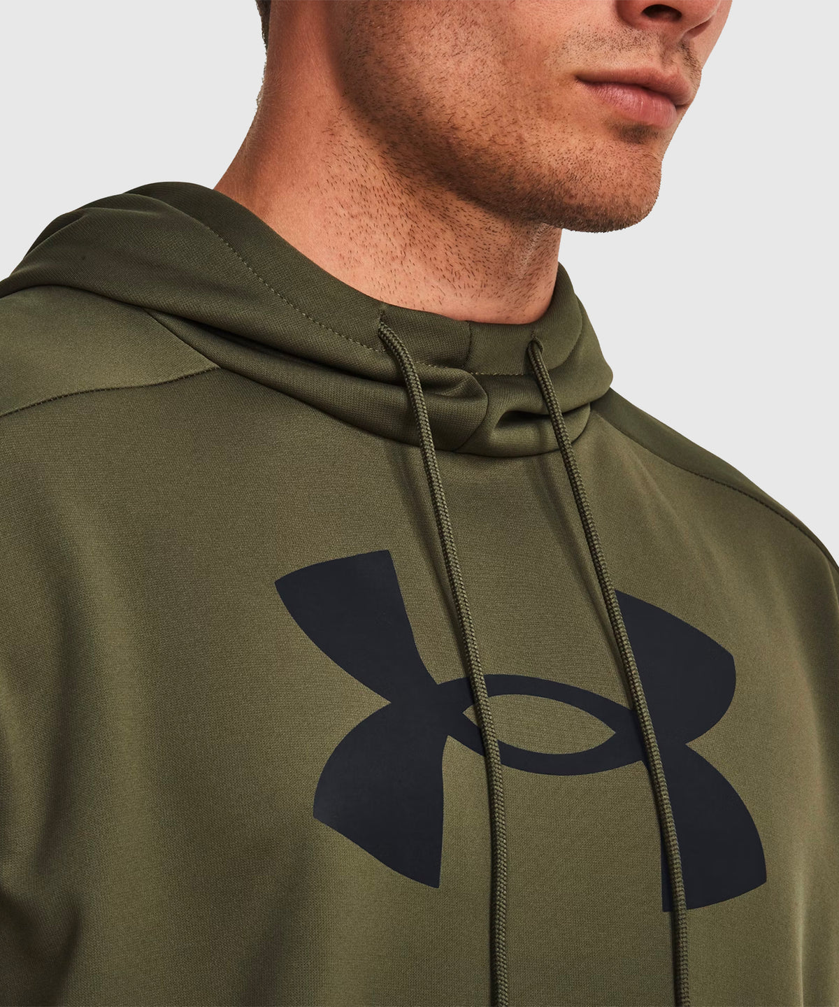 Under Armour Fleece Big Logo Felpa con Cappuccio – Khaki